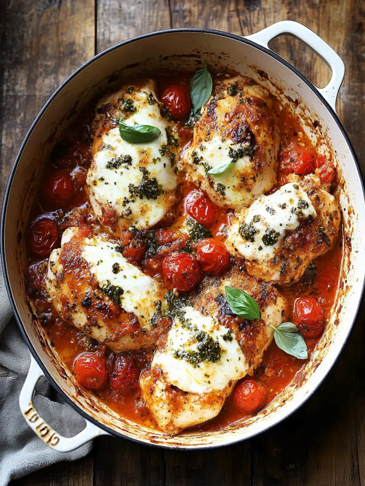 Garlic Tomato Chicken with Mozzarella for Quick Family Dinners 5 Garlic Tomato Chicken with Mozzarella