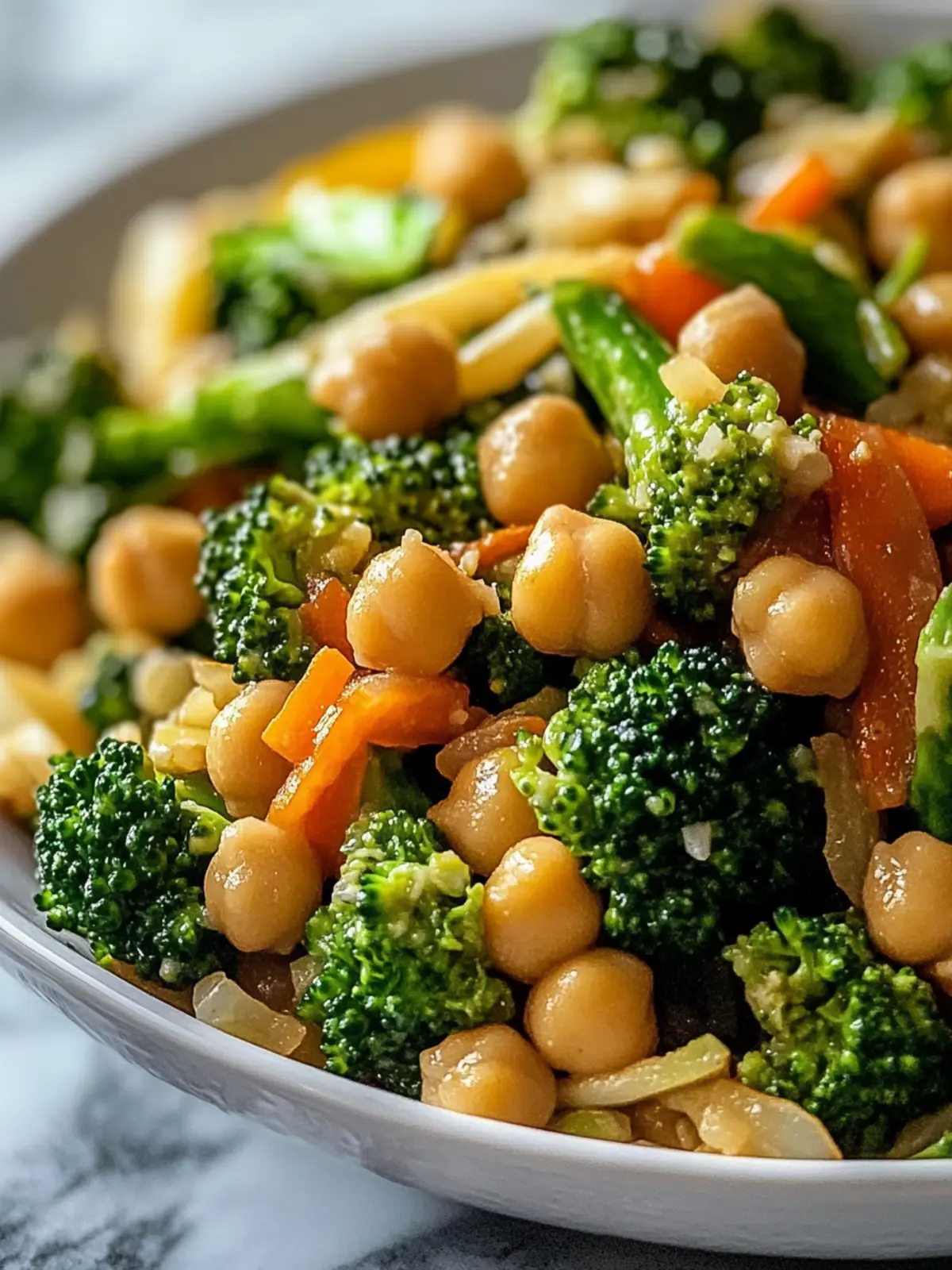 Chickpea Broccoli Stir Fry with Garlic Sauce: Quick Vegan Bliss 3 Chickpea Broccoli Stir Fry with Garlic Sauce
