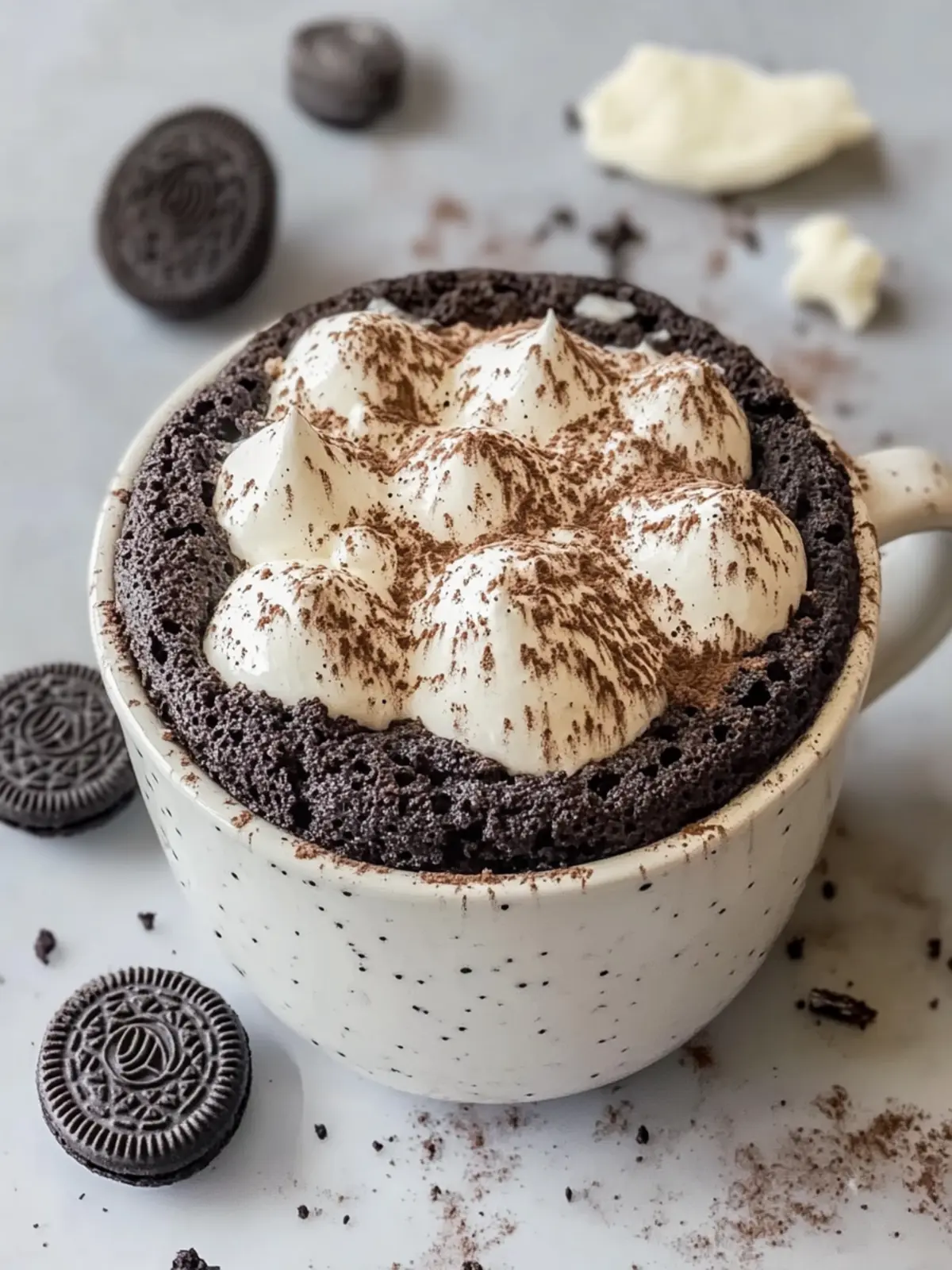 Indulge in 1-Minute Oreo Mug Cake with Just 2 Ingredients 4 Oreo Mug Cake