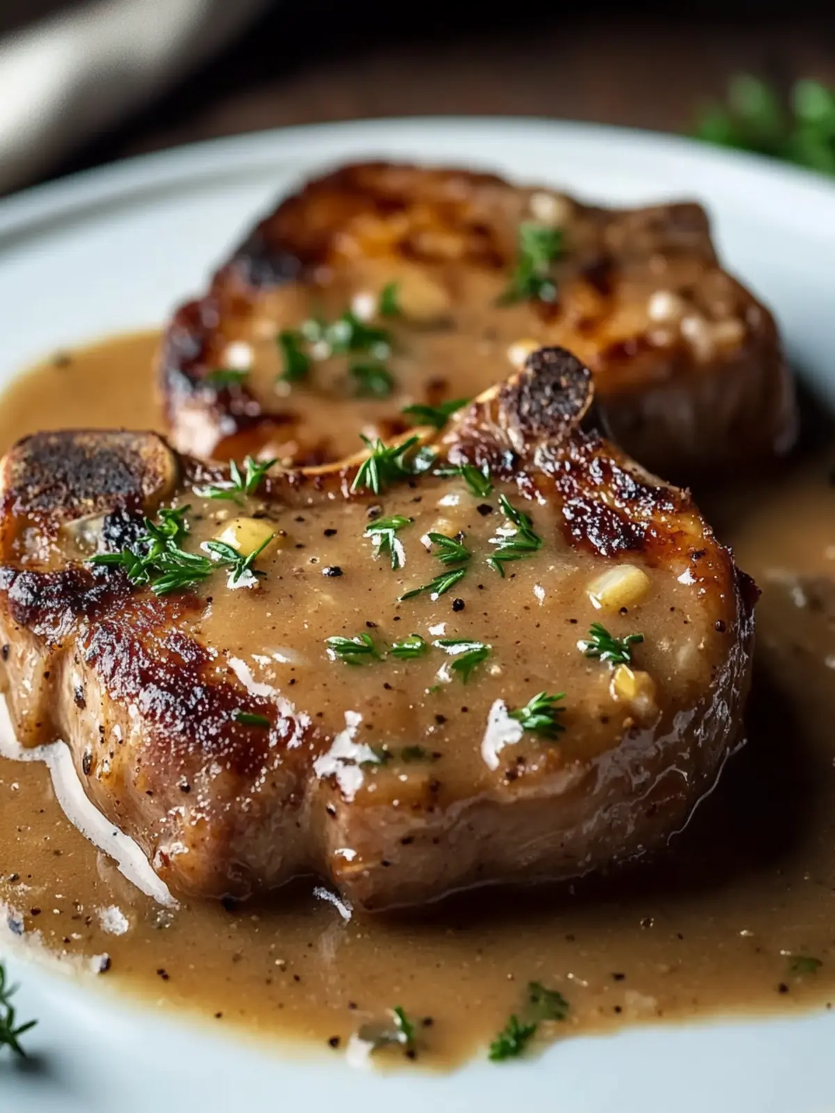 Savory Smothered Pork Chops with Creamy Onion Gravy Delight 4 Smothered Pork Chops