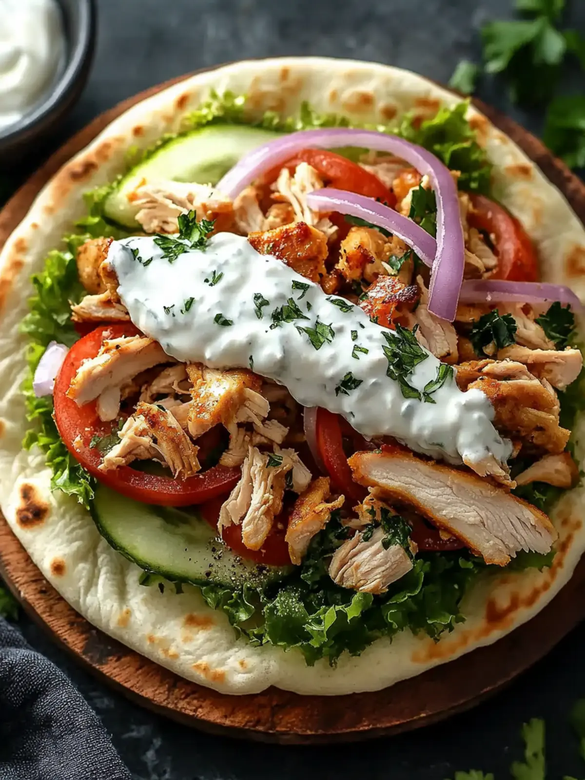 Slow Cooker Chicken Gyros with Tzatziki for Easy Weeknight Dinners 2 Slow Cooker Chicken Gyros