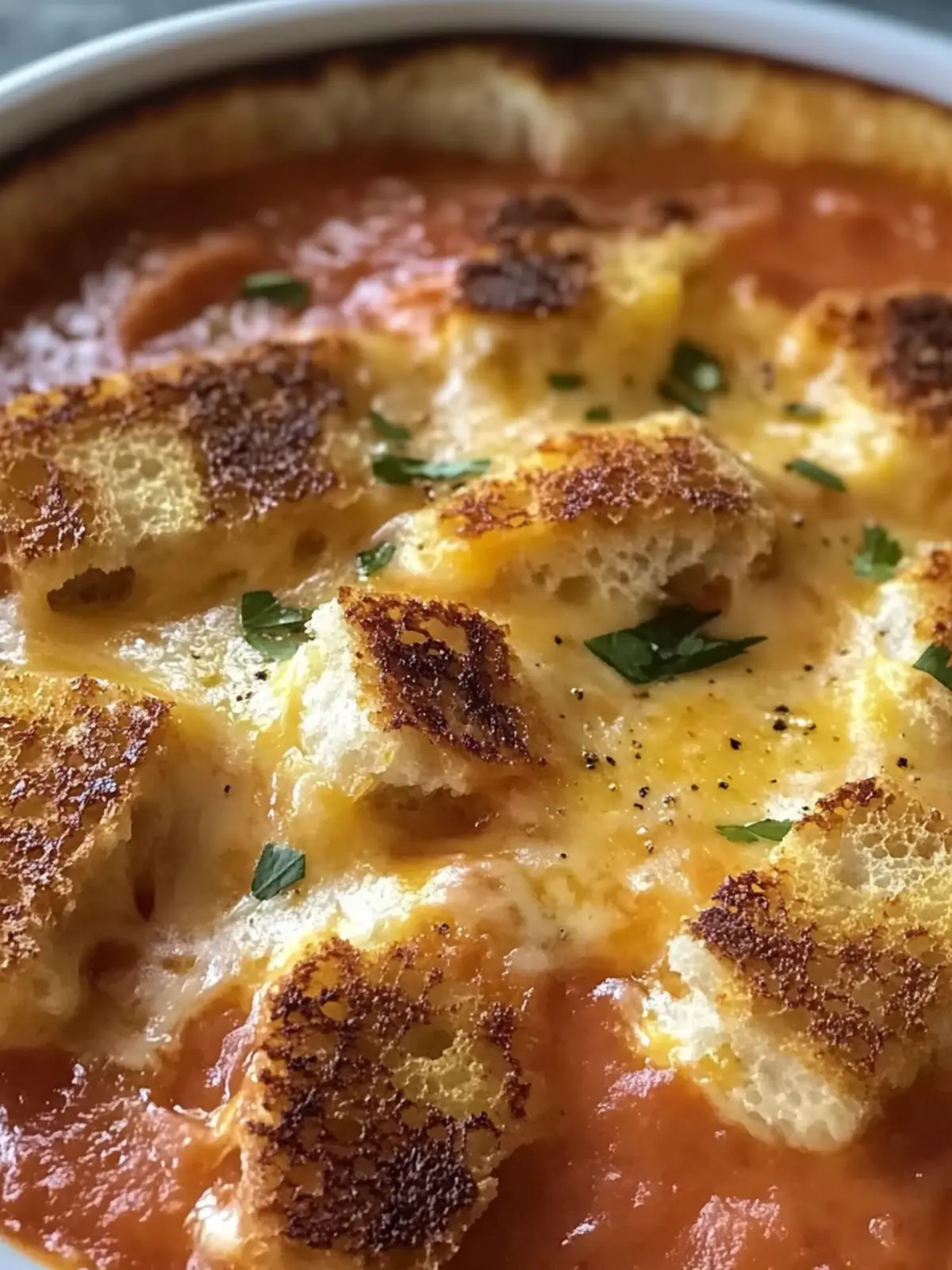 Tomato Soup and Grilled Cheese Casserole: Family-Friendly Comfort 3 Tomato Soup and Grilled Cheese Casserole