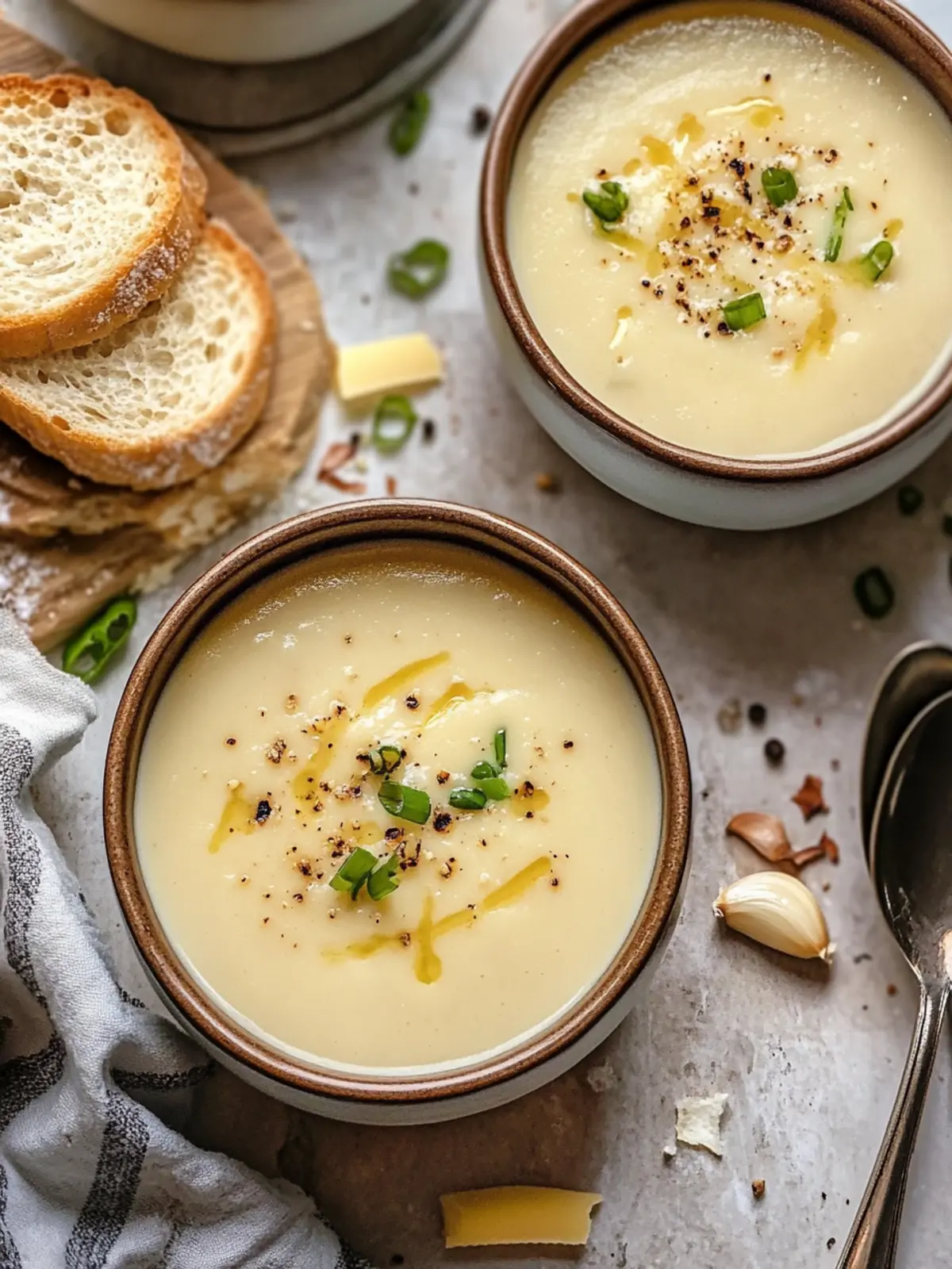 Irresistible Roasted Garlic Cheddar Cauliflower Soup Recipe 2 Roasted Garlic Cheddar Cauliflower Soup
