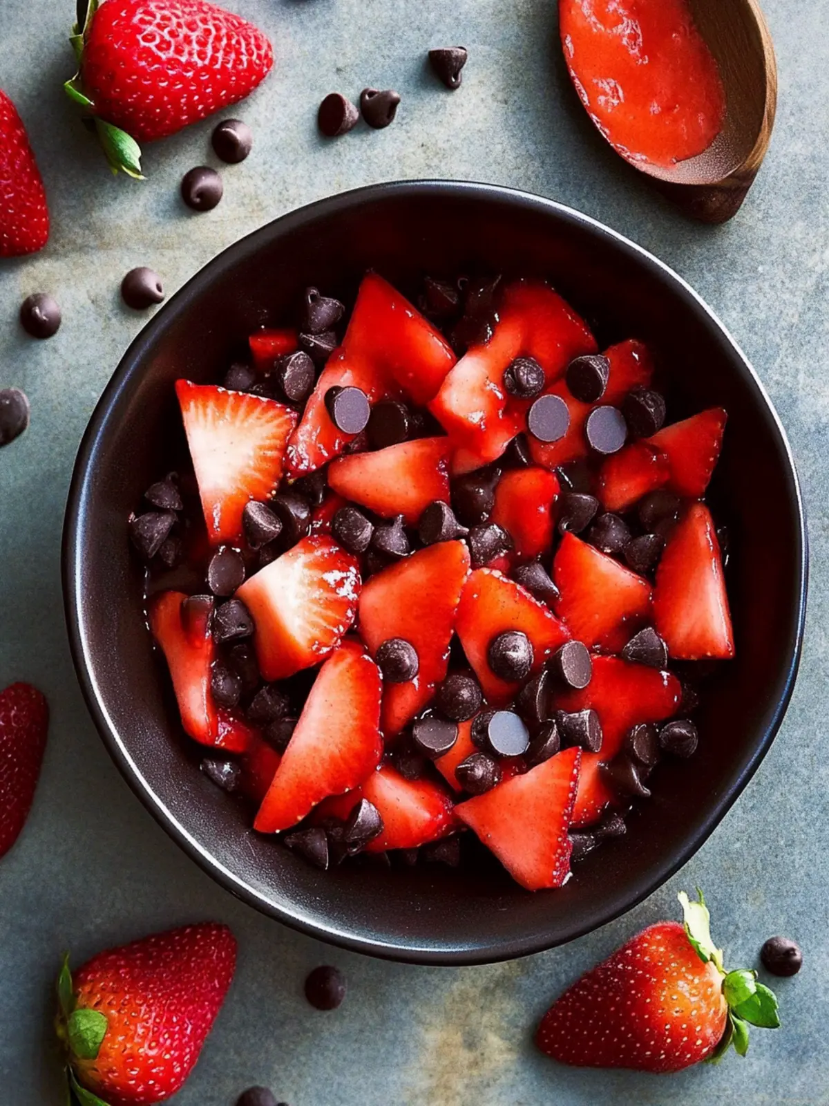 Delicious Strawberry Salsa with Chocolate Chips You’ll Love 5 Strawberry salsa with chocolate chips.