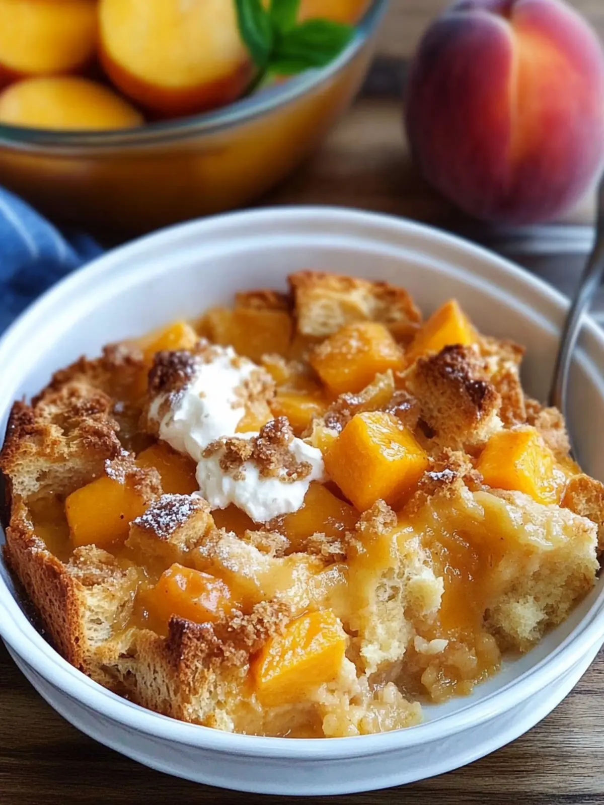 Easy Peach Bread Pudding: Your New Favorite Summer Dessert 3 Easy Peach Bread Pudding