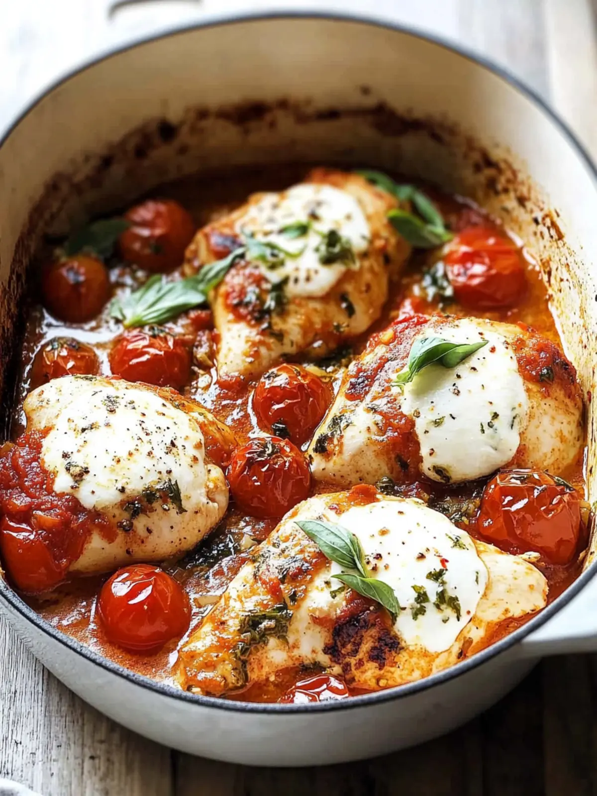 Garlic Tomato Chicken with Mozzarella for Quick Family Dinners 3 Garlic Tomato Chicken with Mozzarella