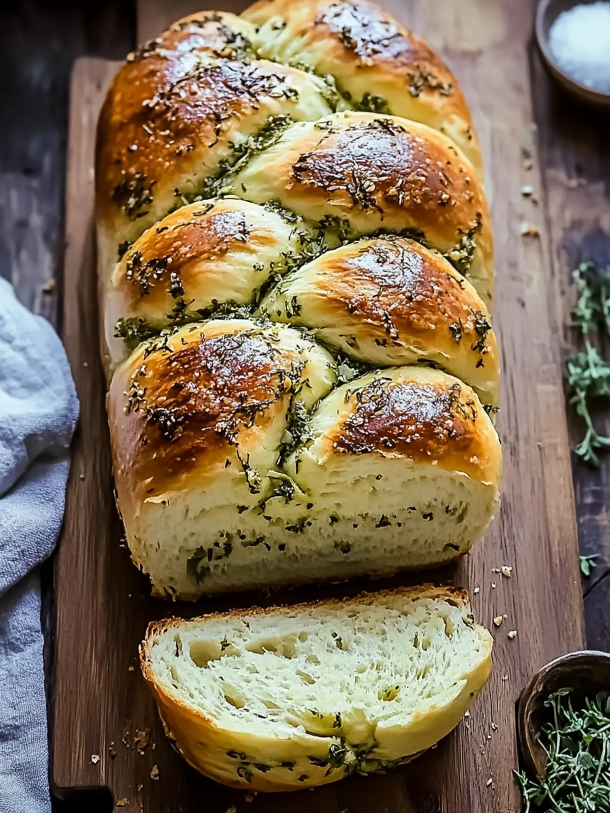 Heavenly Swirled Garlic Herb Bread for Cozy Nights 2 Swirled Garlic Herb Bread