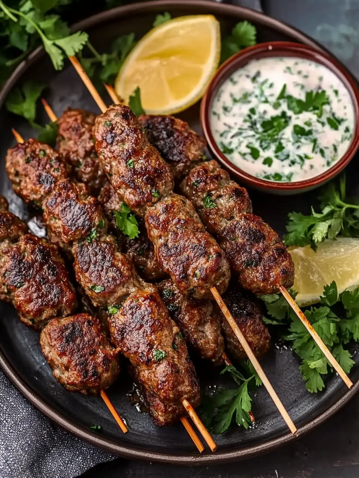 Flavor-Packed Lamb and Beef Kofta Kebab with Tzatziki Bliss 5 Lamb and Beef Kofta Kebab