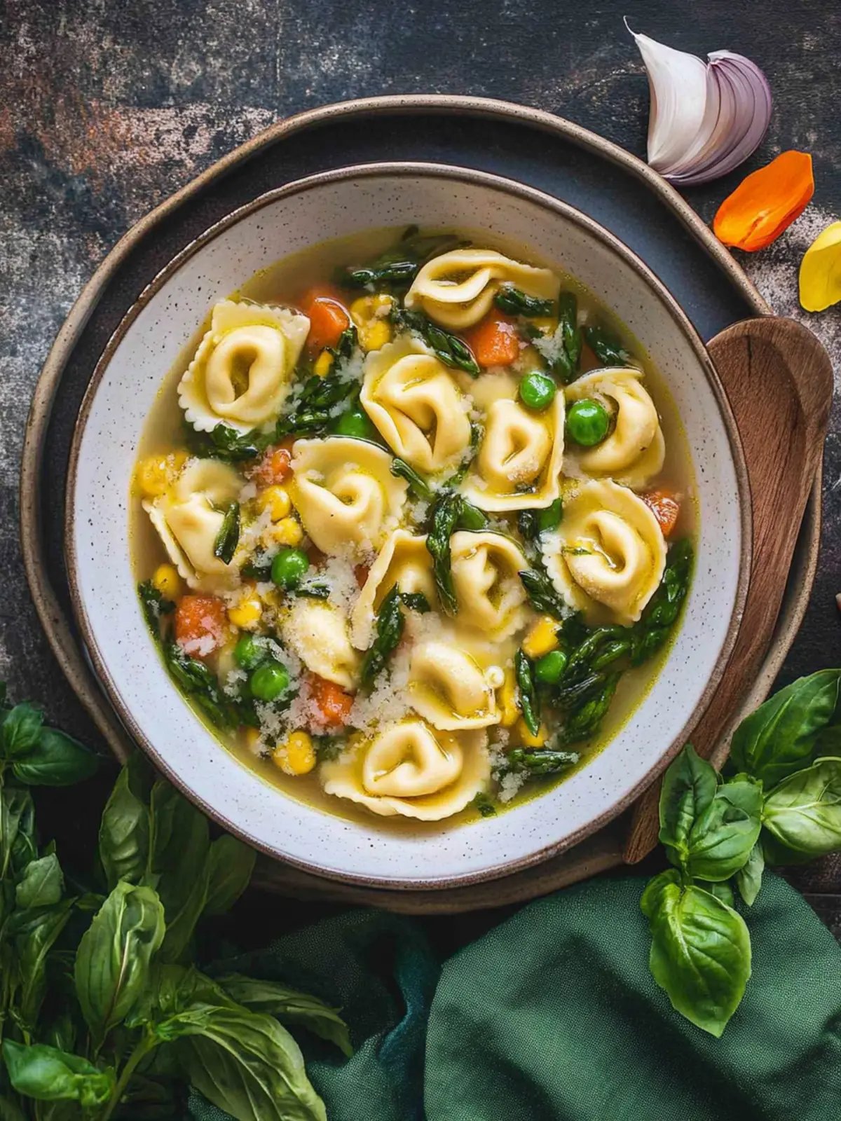 Light and Flavorful Tortellini Primavera Soup Recipe to Savor 3 Tortellini Primavera Soup