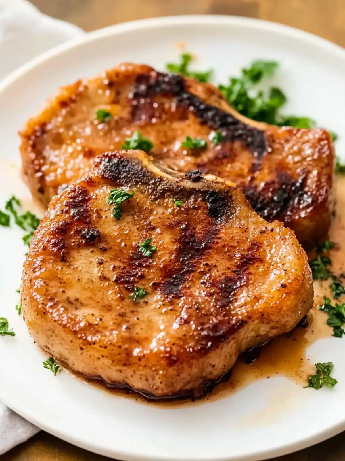 Sweet & Savory Brown Sugar Pork Chops: Air Fryer or Baked Delight 5 Brown Sugar Pork Chops with Air Fryer and Baked