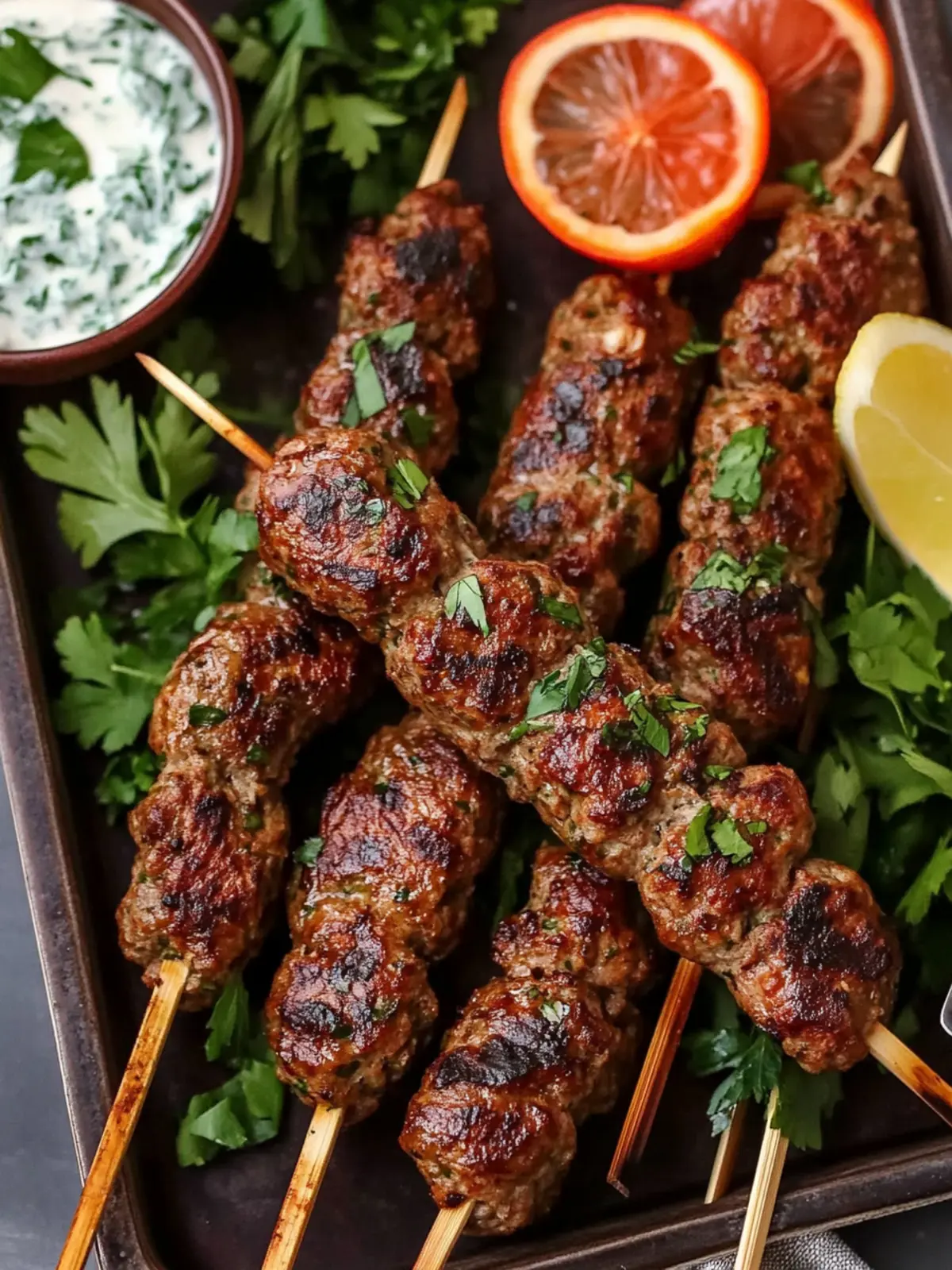 Flavor-Packed Lamb and Beef Kofta Kebab with Tzatziki Bliss 4 Lamb and Beef Kofta Kebab