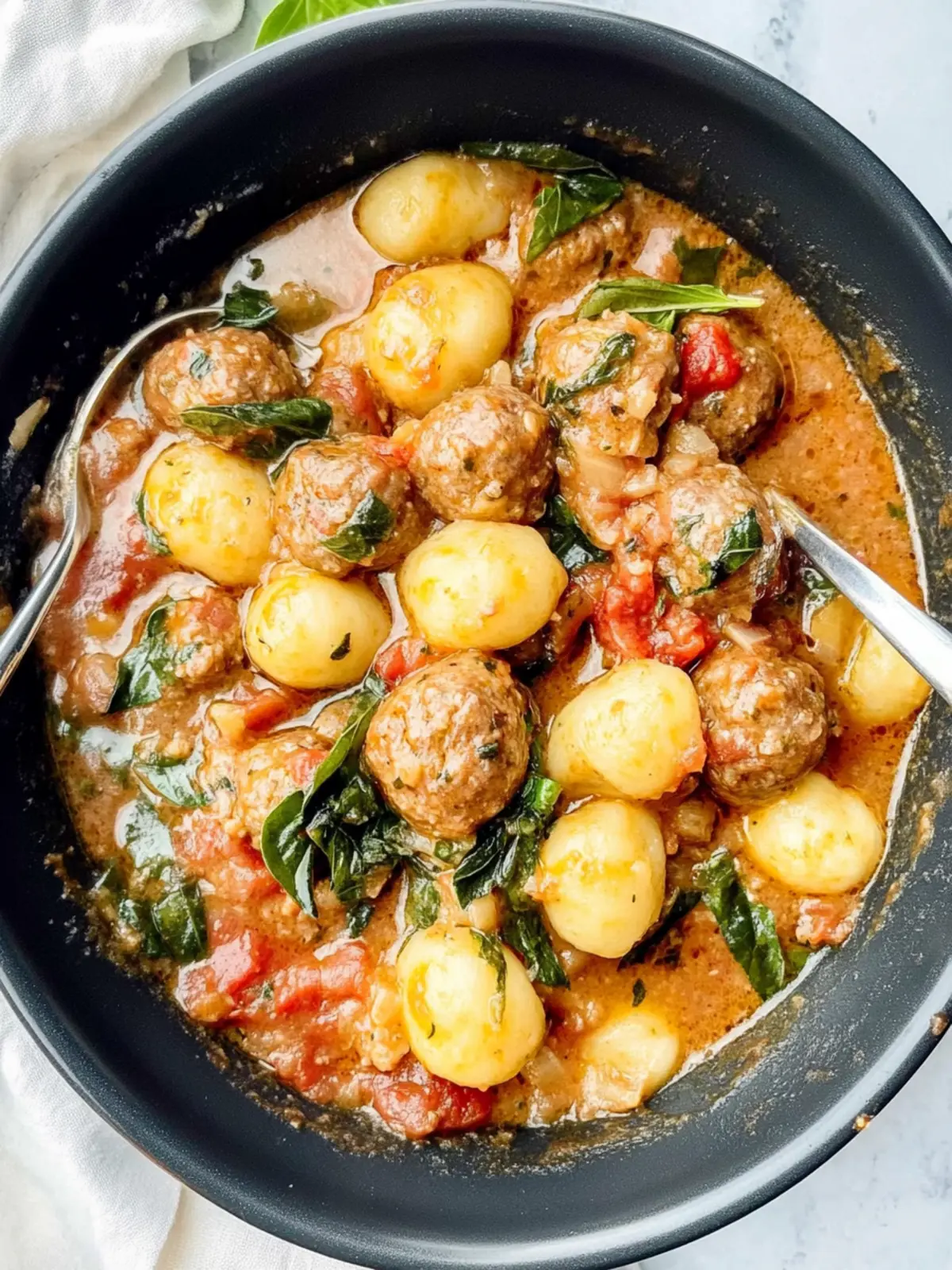 Marry Me Meatballs with Gnocchi: Love at First Bite! 4 Marry Me Meatballs with Gnocchi