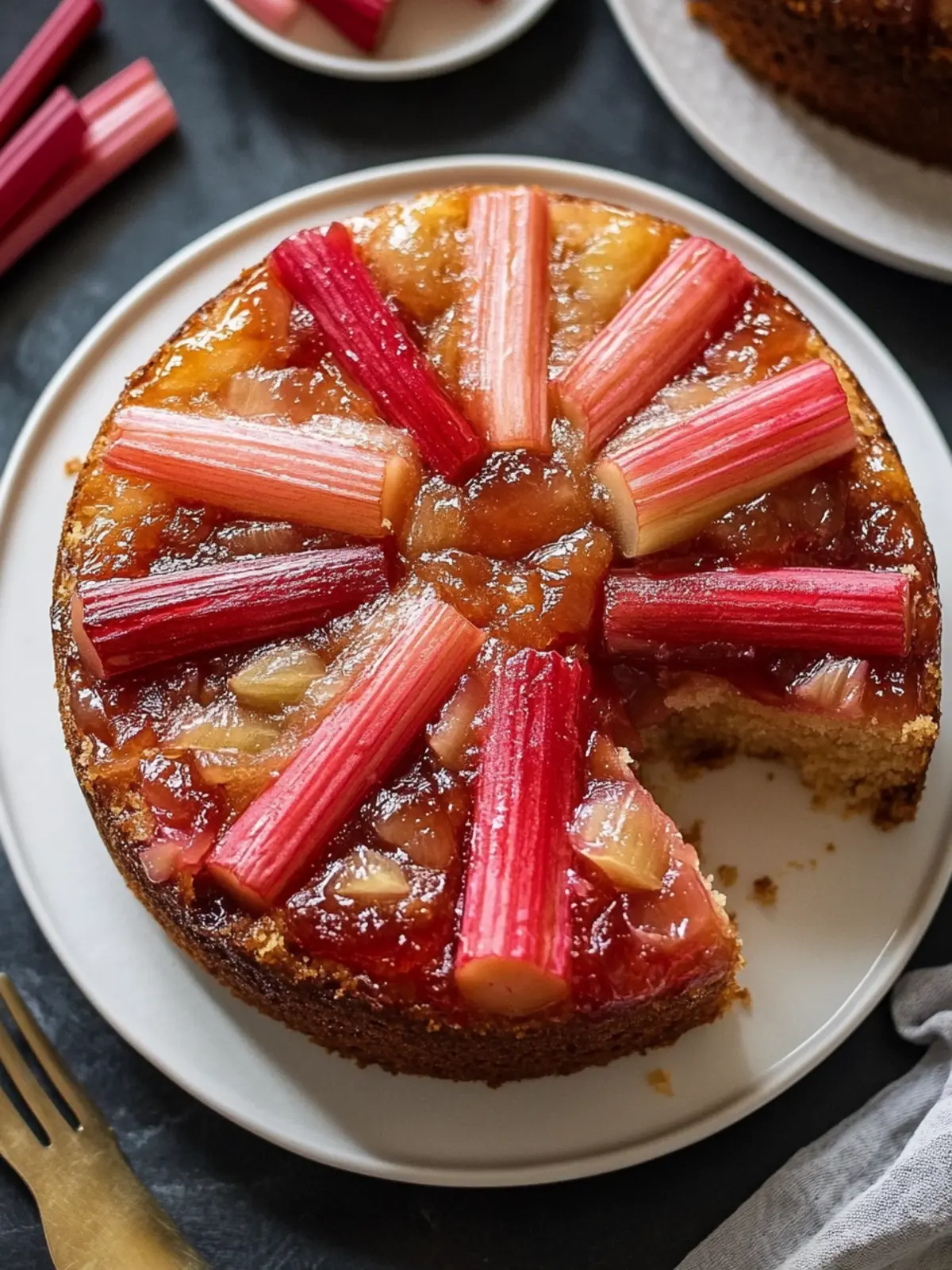 Rhubarb Upside-Down Cake: A Tangy Twist on Classic Dessert 4 Rhubarb Upside-Down Cake