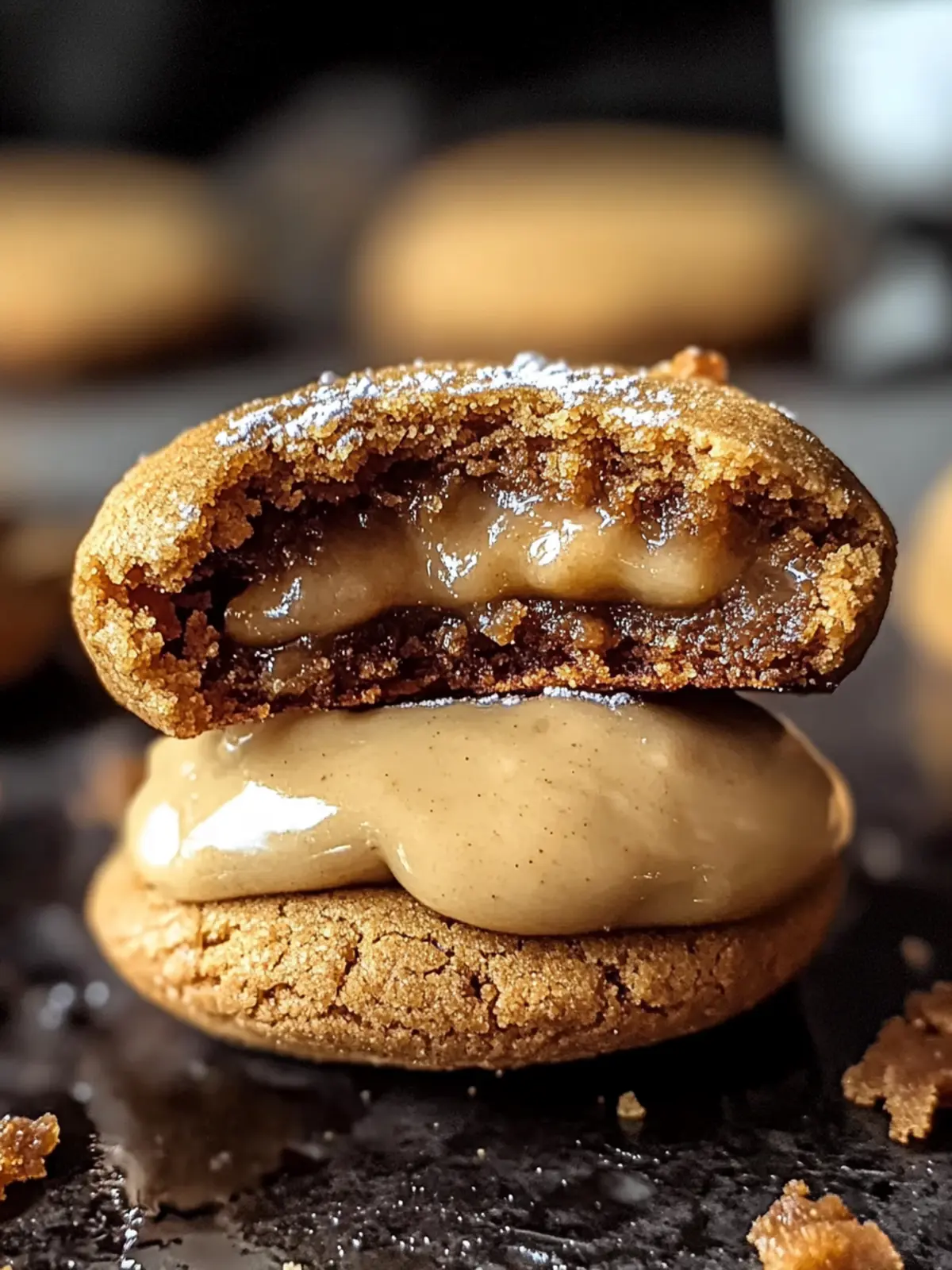 Gooey Stuffed Biscoff Butter Lava Cookies to Satisfy Cravings 4 Stuffed Biscoff Butter Lava Cookies