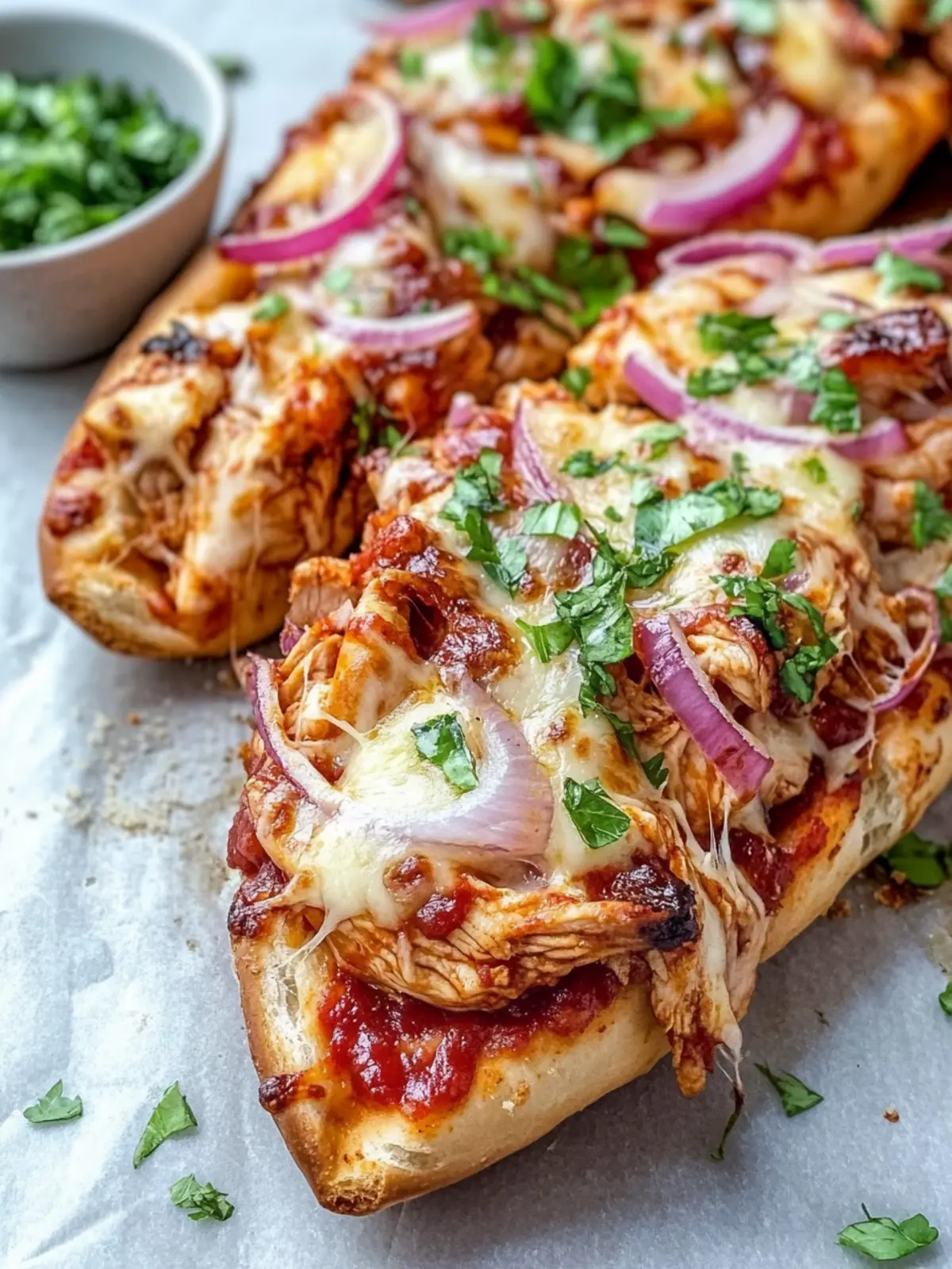 BBQ Chicken French Pizza Bread: The Ultimate Flavor Boost 2 BBQ Chicken French Pizza Bread