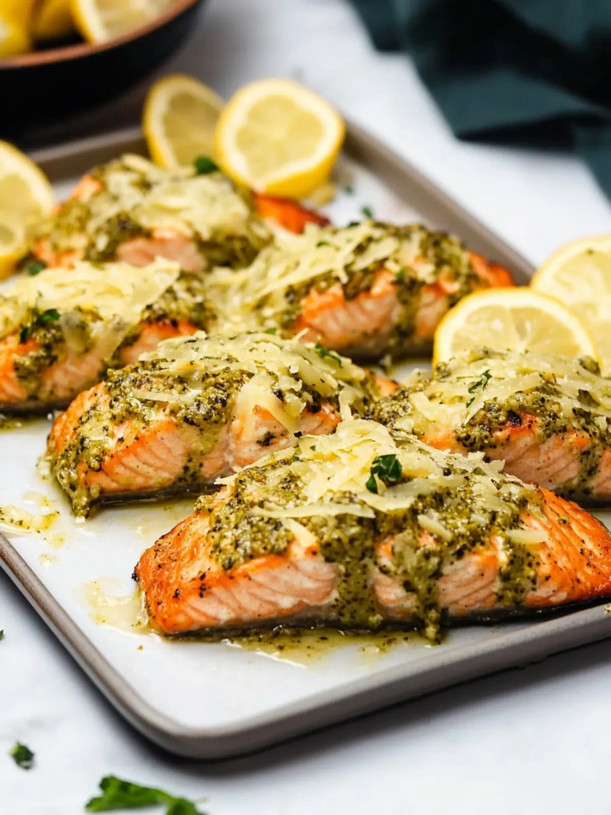 Air Fryer Parmesan Pesto Salmon: Quick Gourmet Perfection 5 Air Fryer Parmesan Pesto Salmon