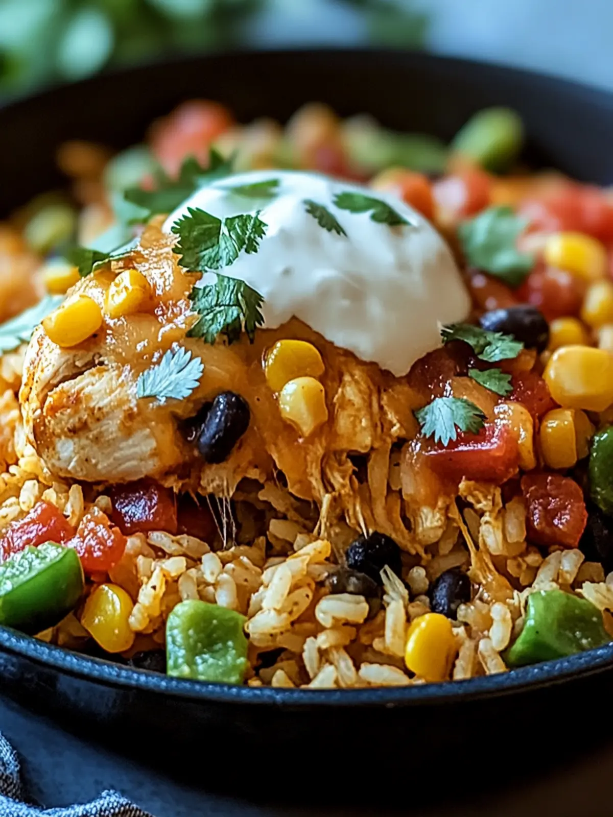 One Pan Tex Mex Chicken and Rice for a Cozy Family Dinner 4 One Pan Tex Mex Chicken and Rice