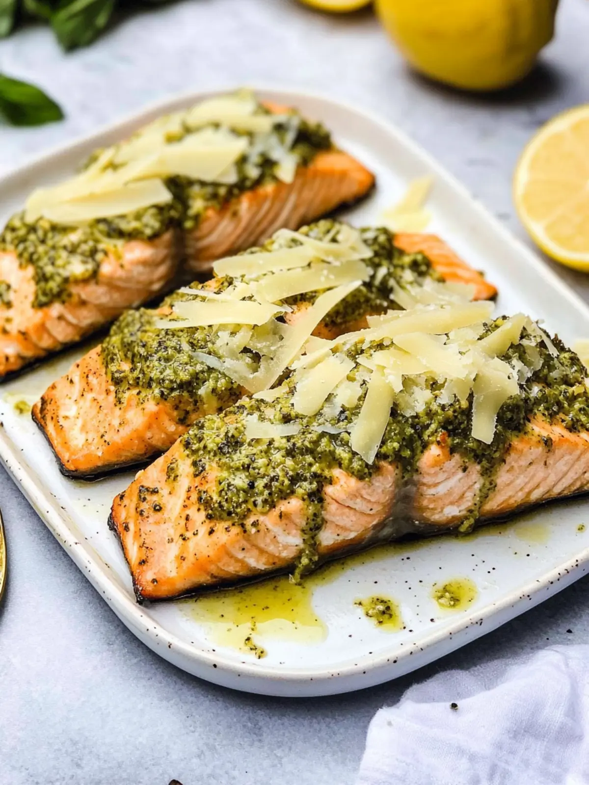 Air Fryer Parmesan Pesto Salmon: Quick Gourmet Perfection 4 Air Fryer Parmesan Pesto Salmon