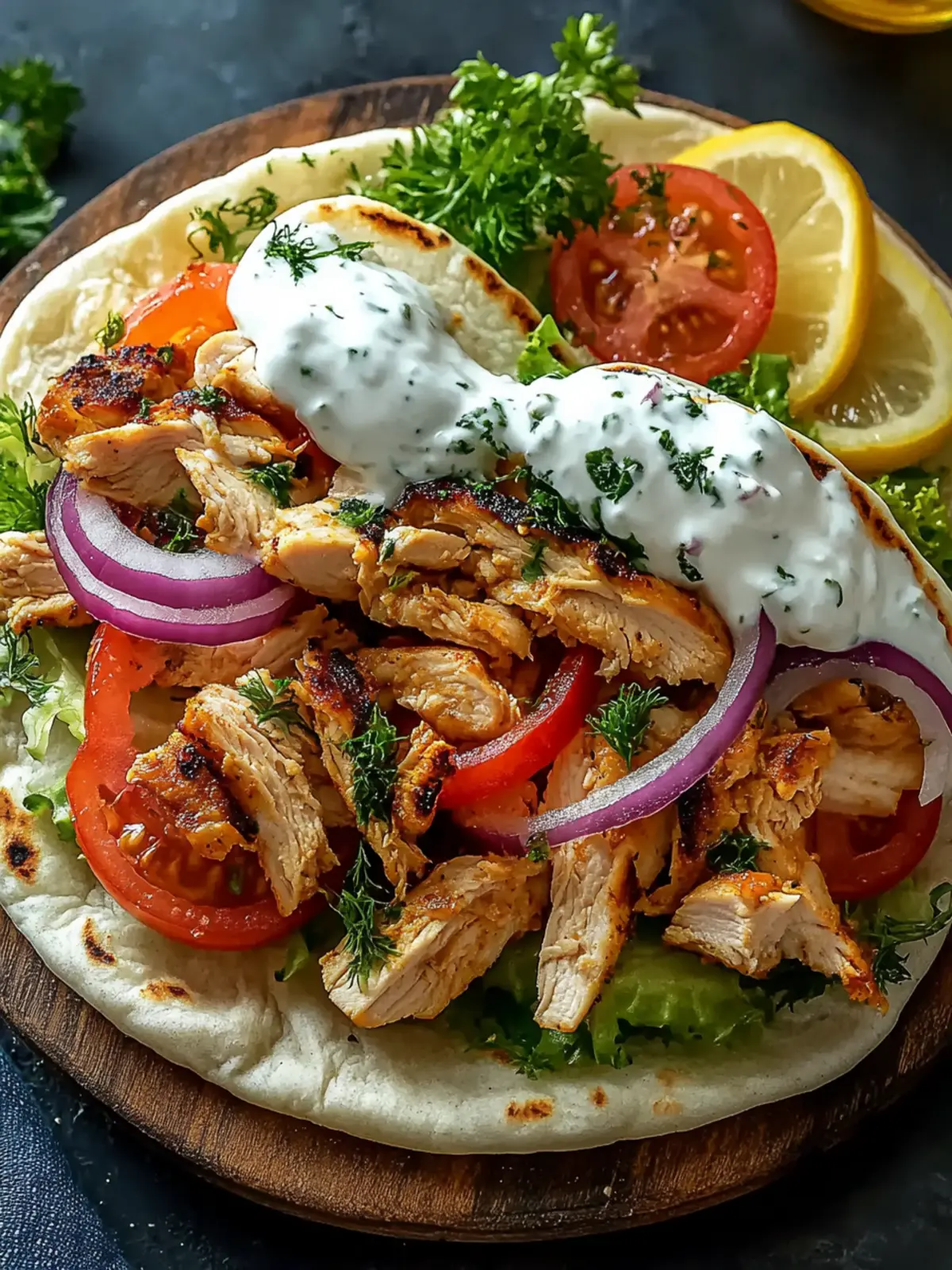 Slow Cooker Chicken Gyros with Tzatziki for Easy Weeknight Dinners 4 Slow Cooker Chicken Gyros