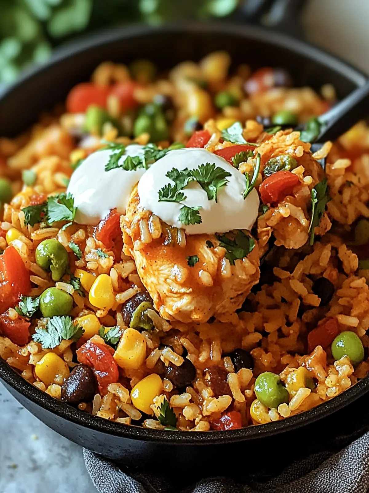 One Pan Tex Mex Chicken and Rice for a Cozy Family Dinner 5 One Pan Tex Mex Chicken and Rice
