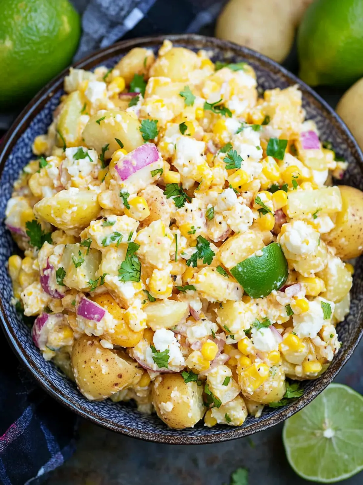 Creamy Mexican Street Corn Potato Salad for Summer Fun 5 Mexican Street Corn Potato Salad