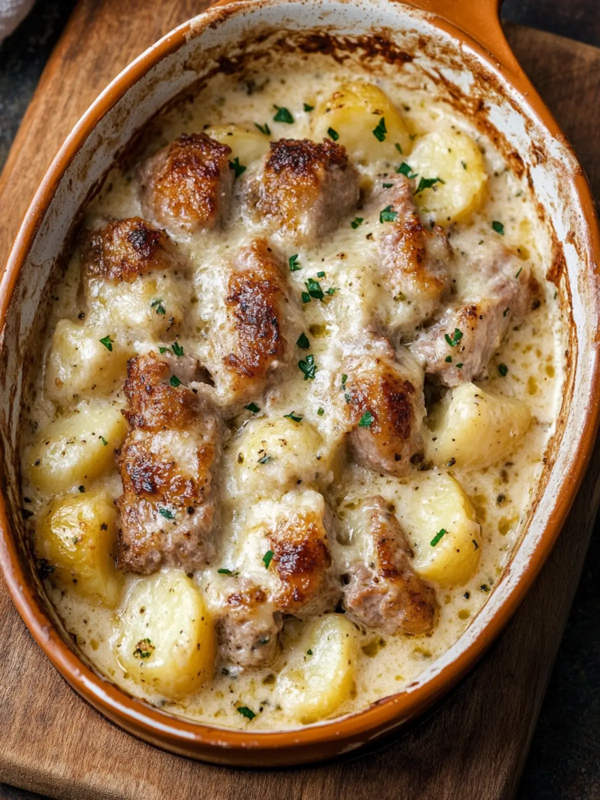 Oven Baked 3-Ingredient Creamed Pork and Potatoes Made Easy 5 Oven Baked 3-Ingredient Creamed Pork and Potatoes