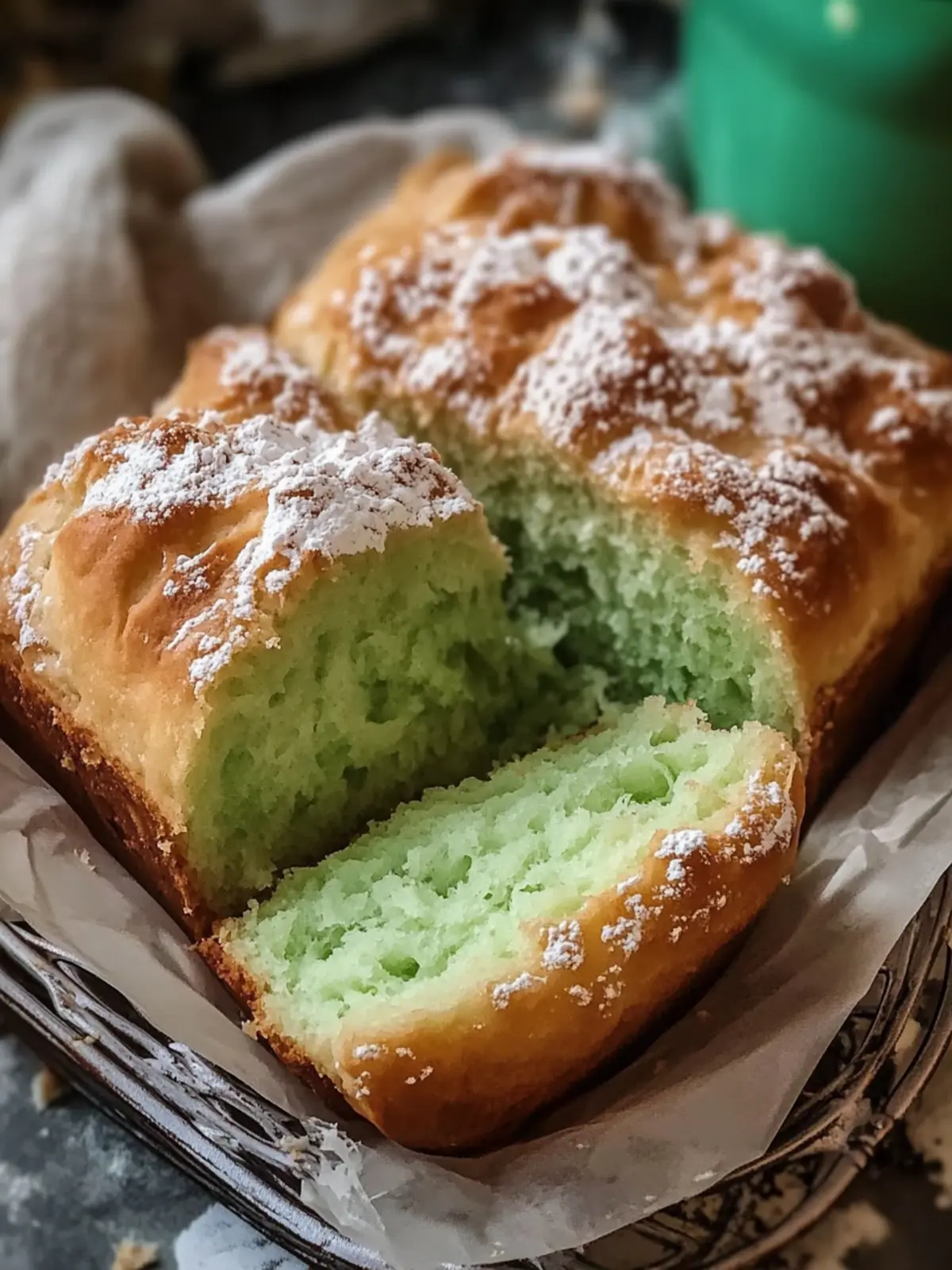 Coconut Pandan Milk Bread: Soft, Sweet Tropical Bliss 2 Coconut Pandan Milk Bread