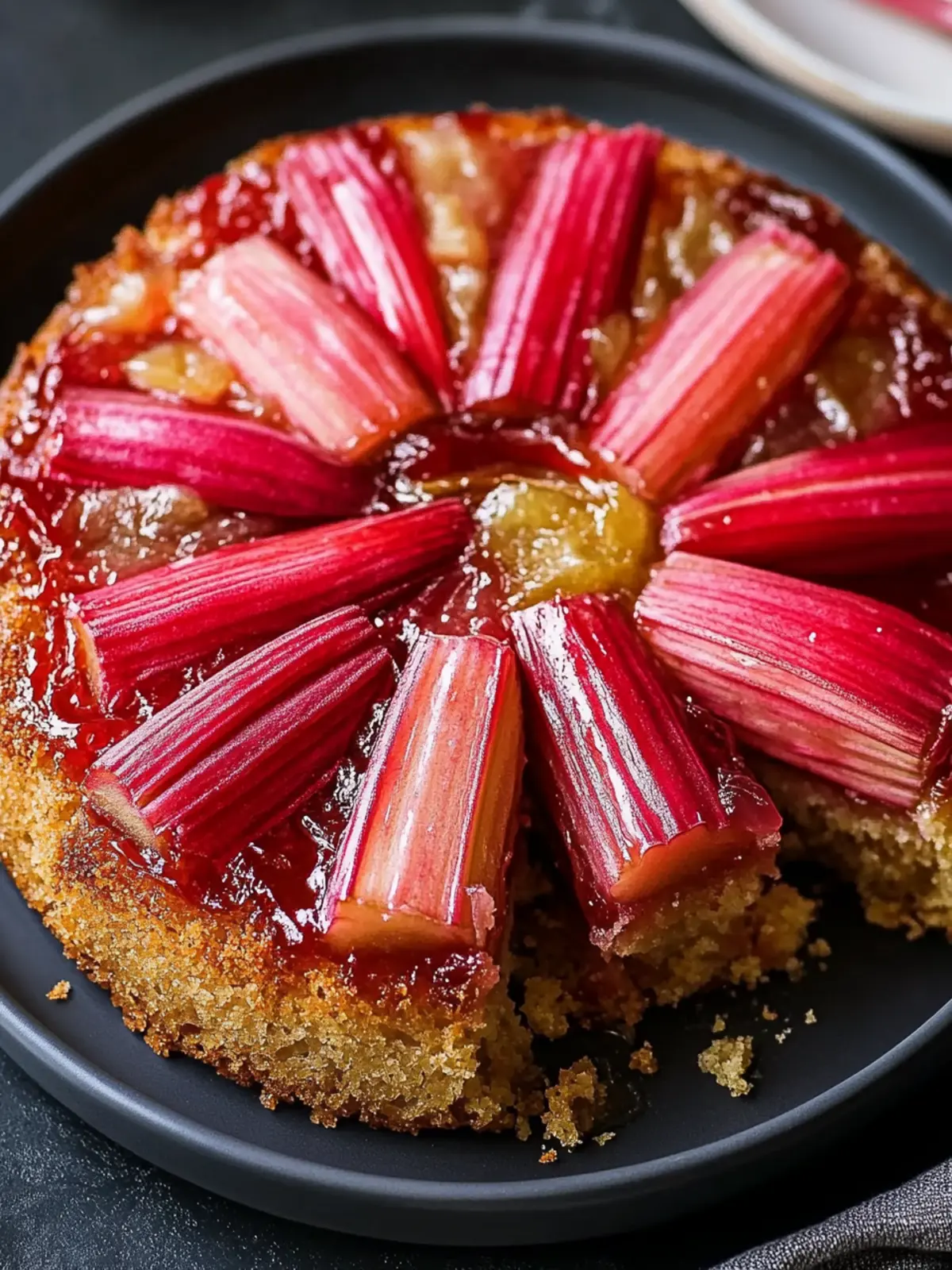 Rhubarb Upside-Down Cake: A Tangy Twist on Classic Dessert 5 Rhubarb Upside-Down Cake