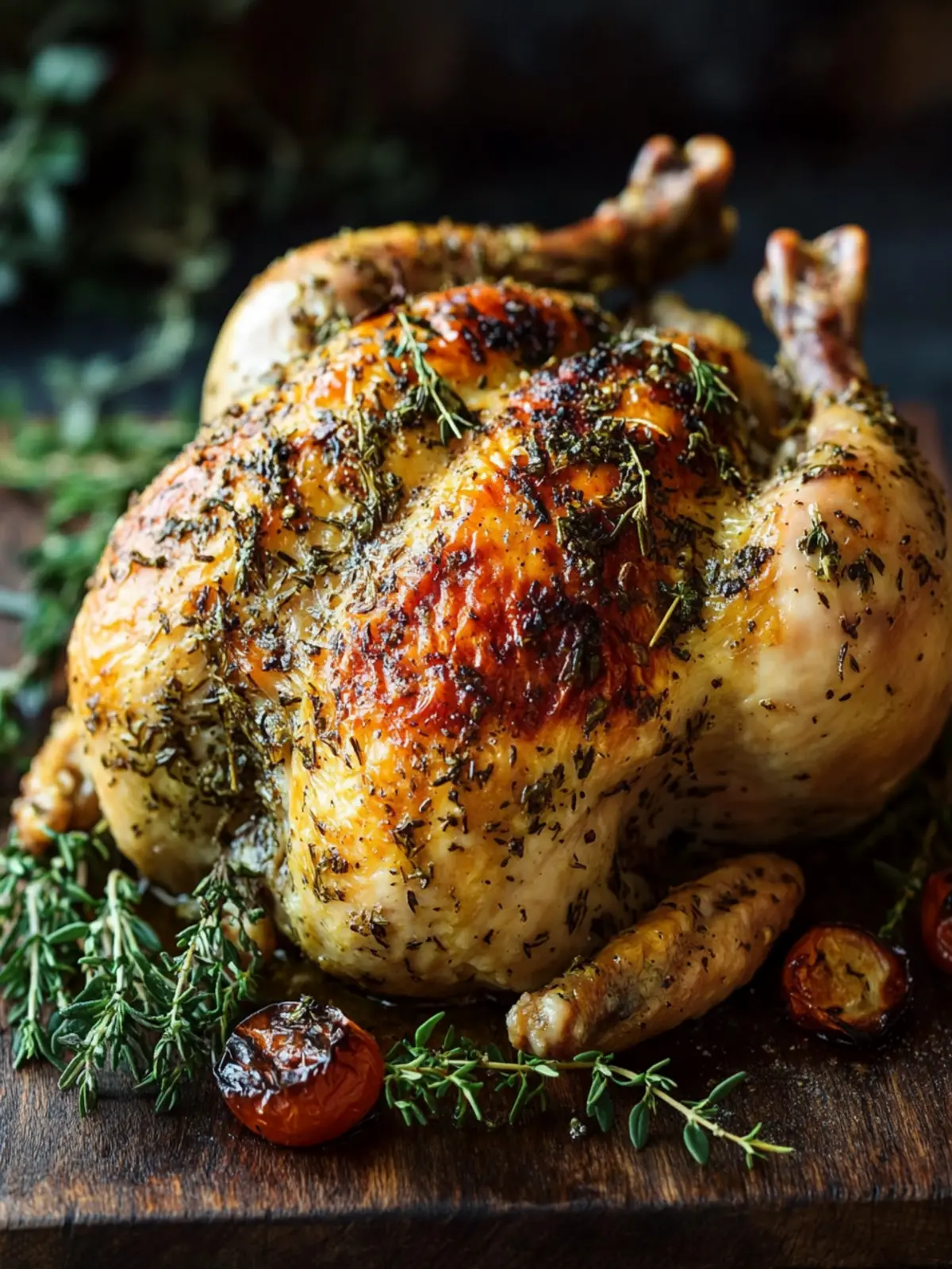 Succulent Whole Roasted Herb Chicken with Garlic Butter Magic 2 Whole Roasted Herb Chicken