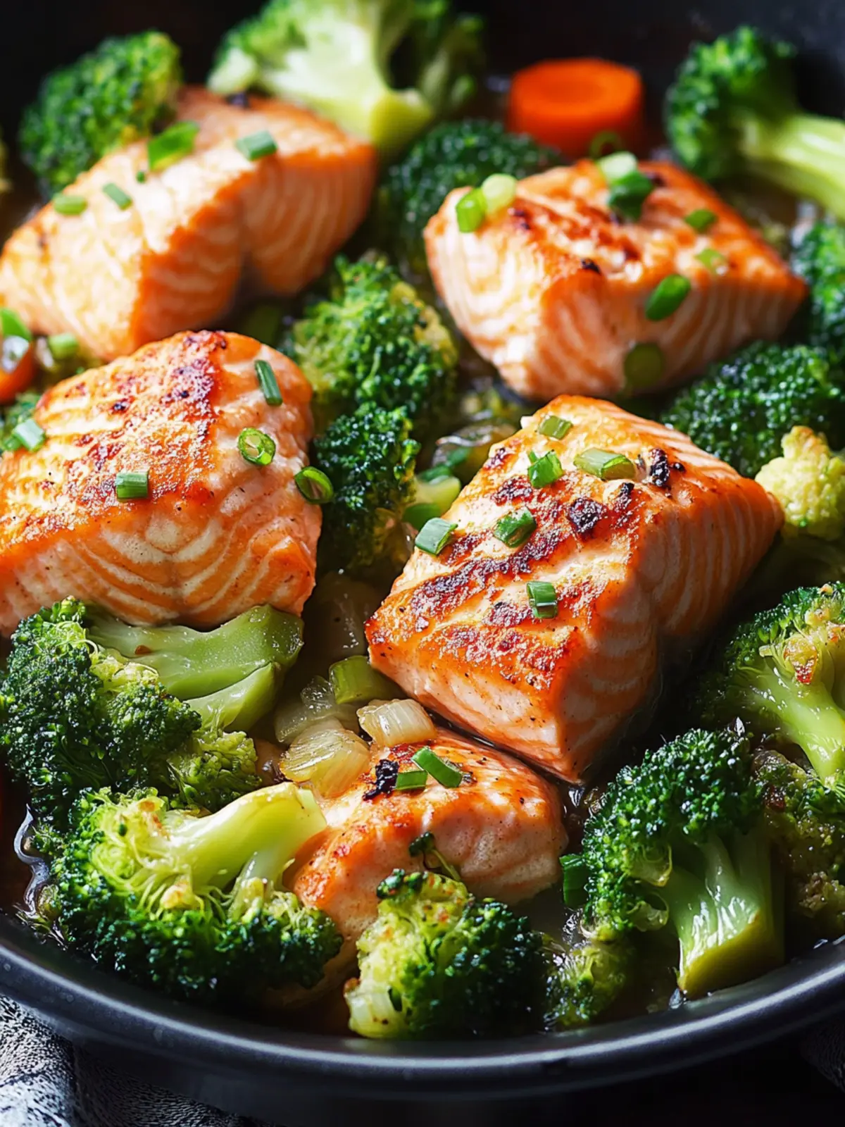 One-Skillet Salmon and Broccoli: Easy, Healthy Dinner Bliss 2 One-Skillet Salmon and Broccoli