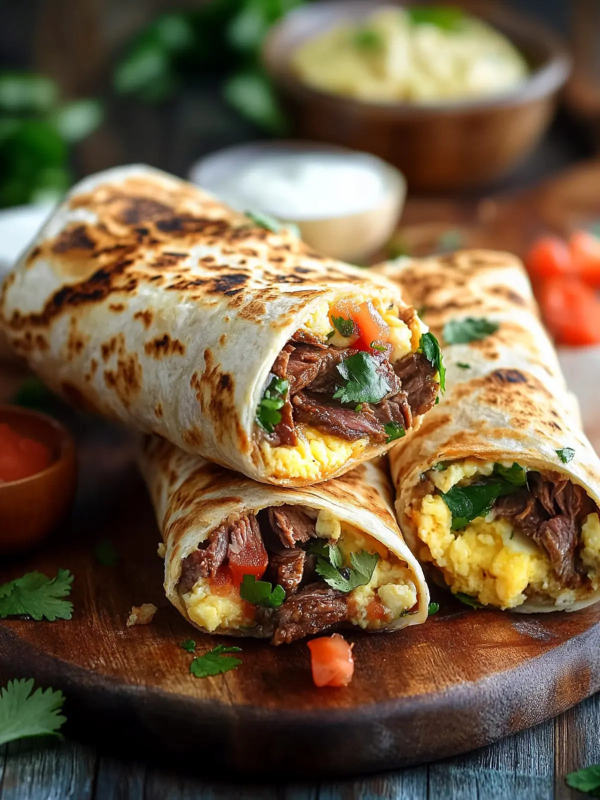 Steak and Egg Breakfast Burritos: Quick & Flavor-Packed Delight 3 Steak and Egg Breakfast Burritos