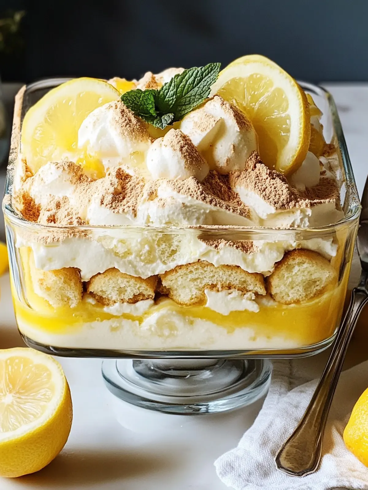 Limoncello Tiramisu: A Light and Zesty No-Bake Delight 2 Limoncello Tiramisu