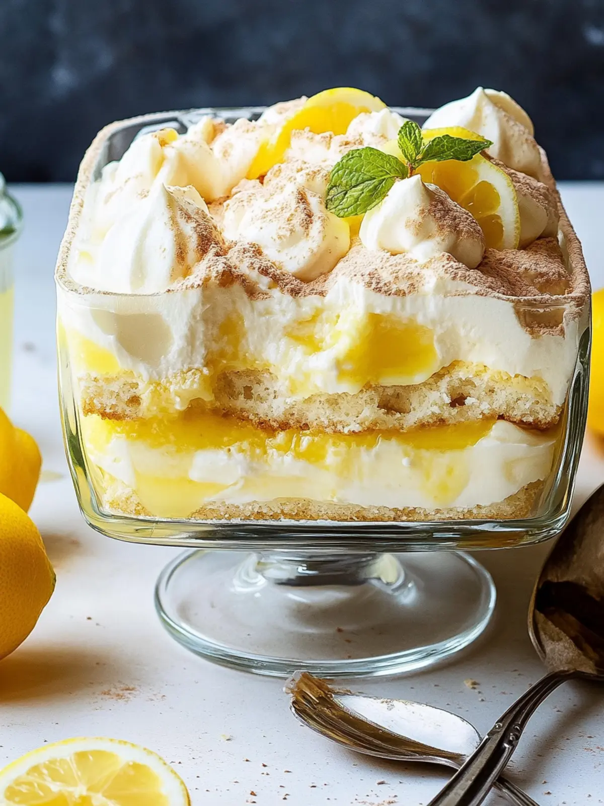 Limoncello Tiramisu: A Light and Zesty No-Bake Delight 4 Limoncello Tiramisu