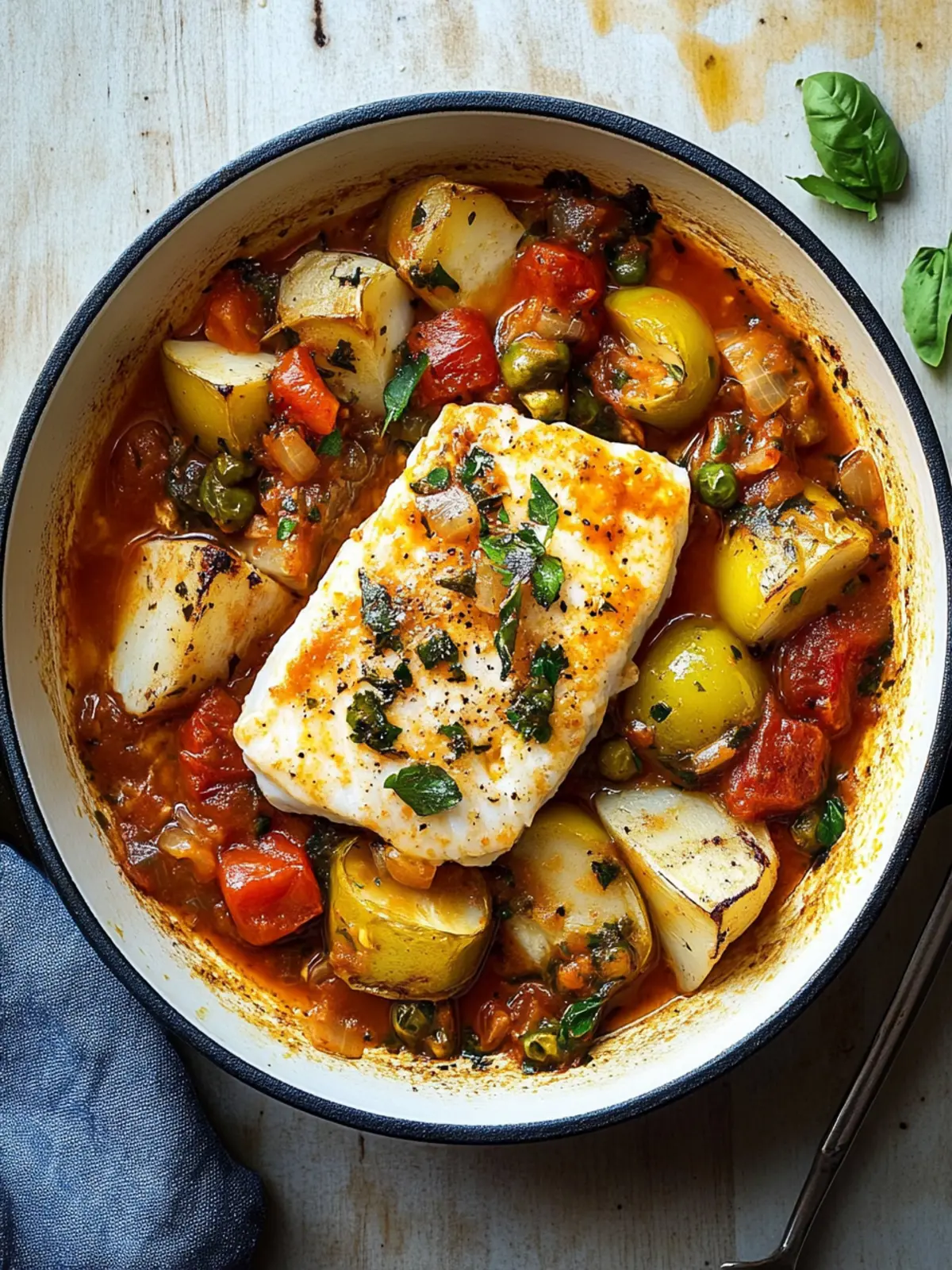 Cod with Ratatouille: Your Easy One-Pot Dinner Delight 3 Cod with Ratatouille