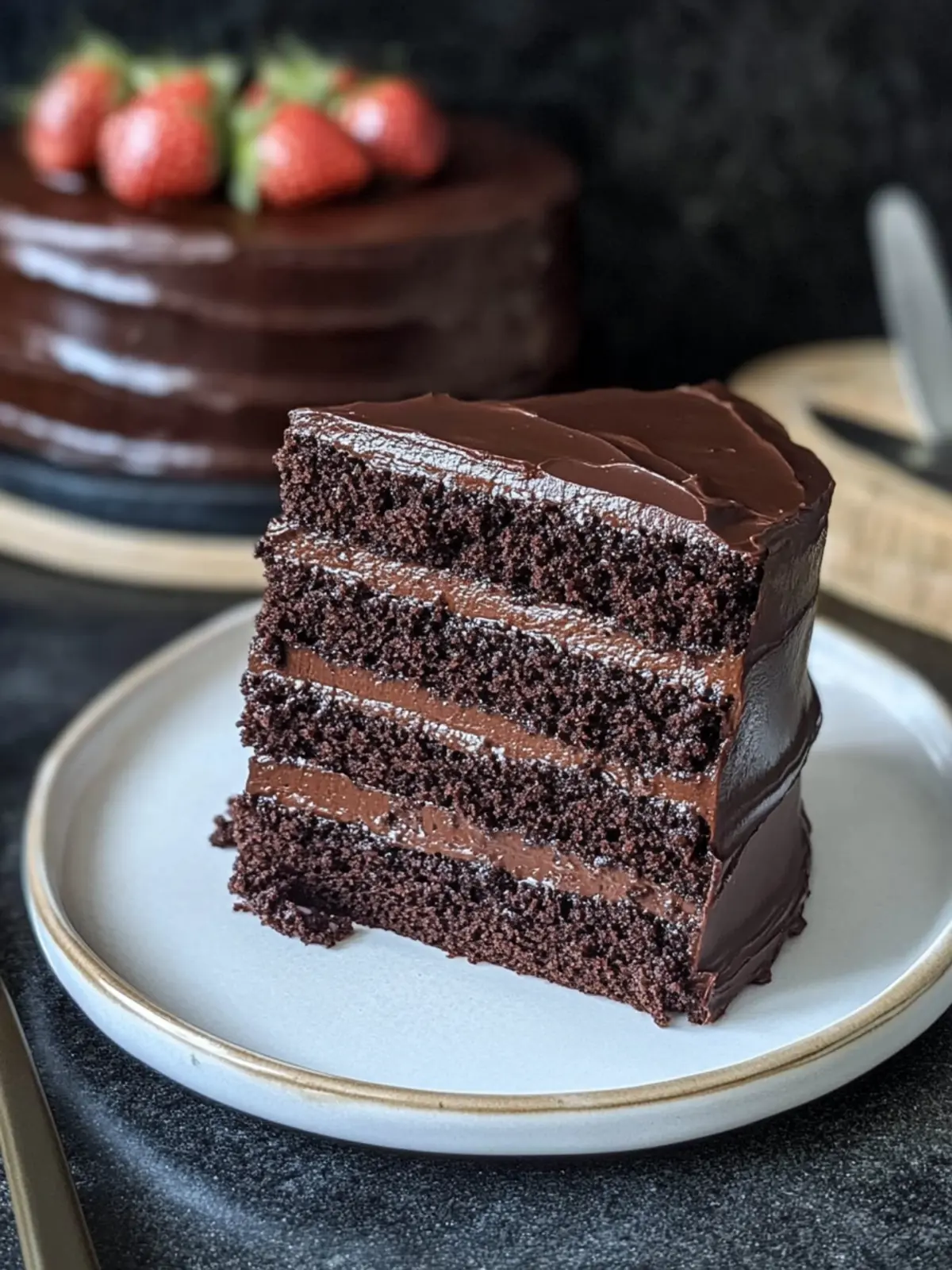 Decadent Chocolate Fudge Cake: Easy Recipe for Sweet Cravings 4 Chocolate Fudge Cake