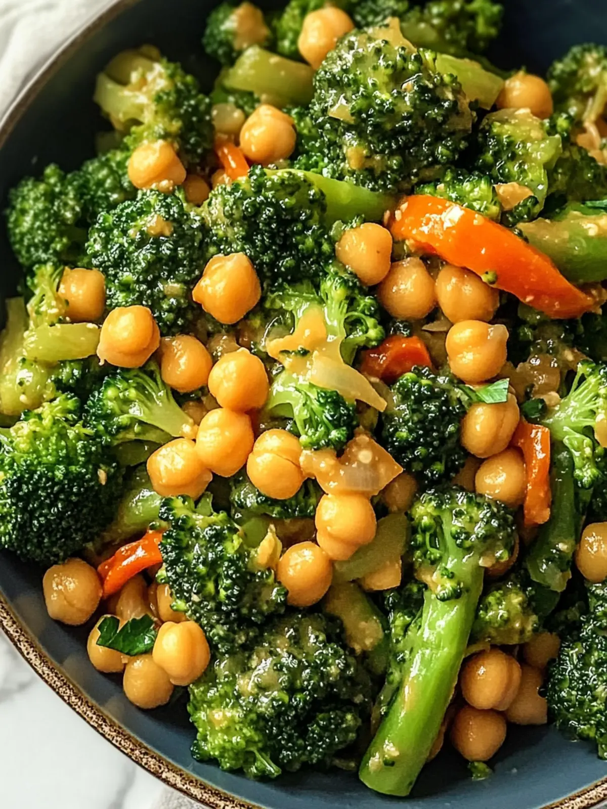 Chickpea Broccoli Stir Fry with Garlic Sauce: Quick Vegan Bliss 2 Chickpea Broccoli Stir Fry with Garlic Sauce