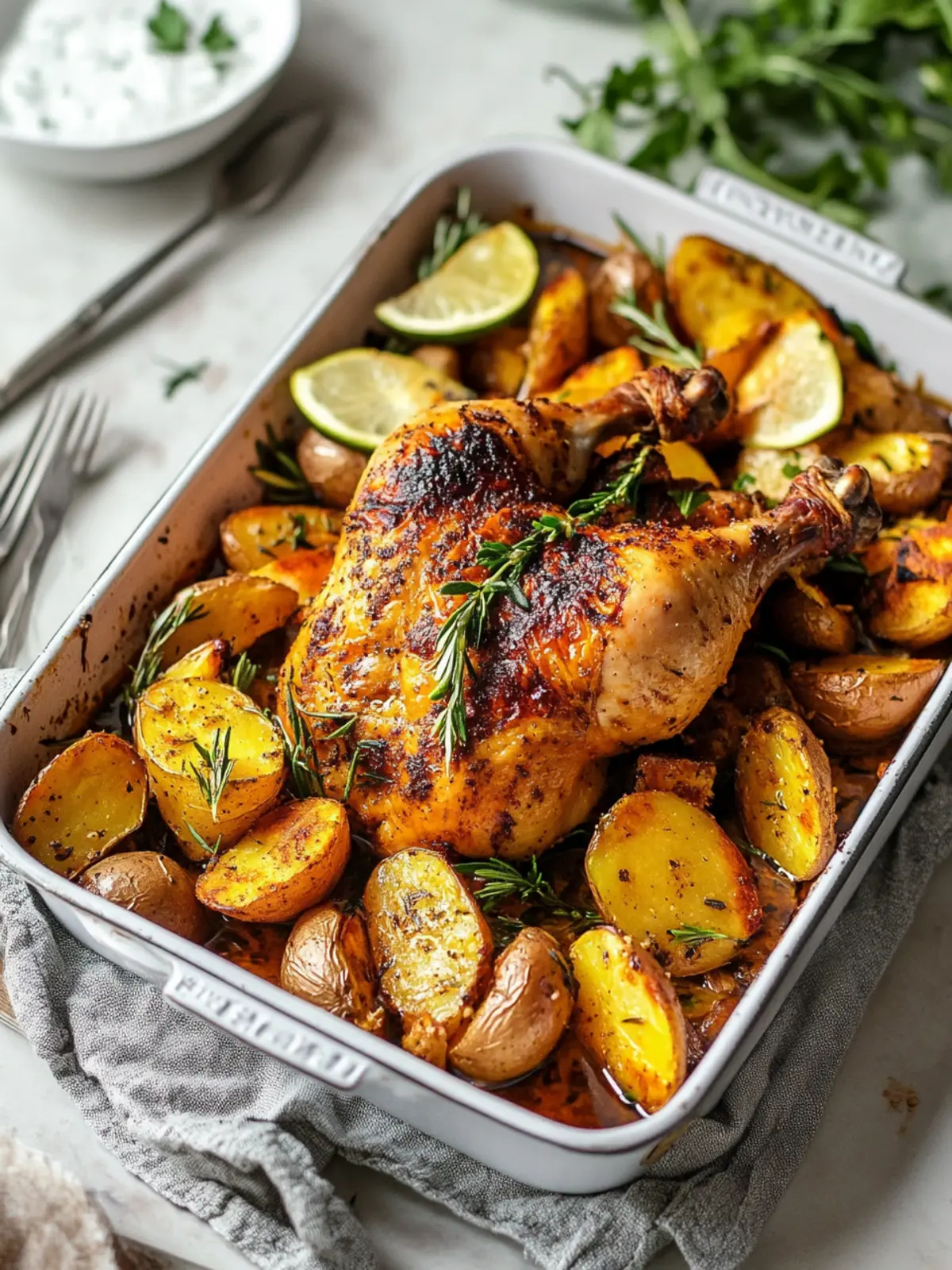 Delicious One-Pan Roasted Chicken & Potatoes Bliss 5 Roasted Chicken & Potatoes