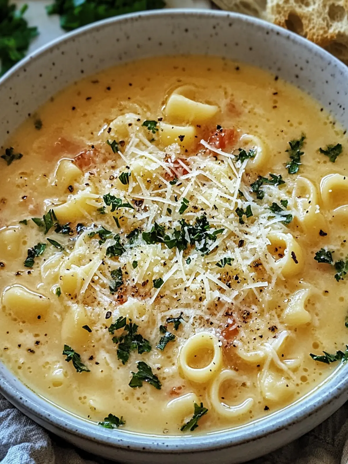 Hearty Parmesan Pasta Soup That Warms Both Body and Soul 2 Parmesan Pasta Soup