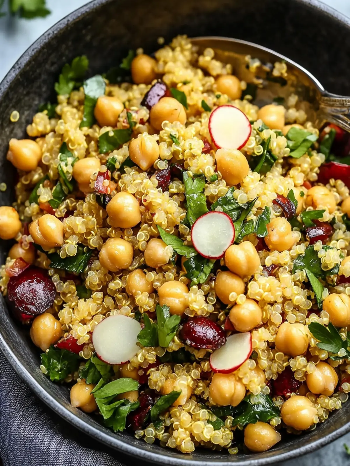 Delicious One Pot Moroccan-Inspired Chickpea Quinoa Salad 3 One Pot Moroccan-Inspired Chickpea Quinoa Salad