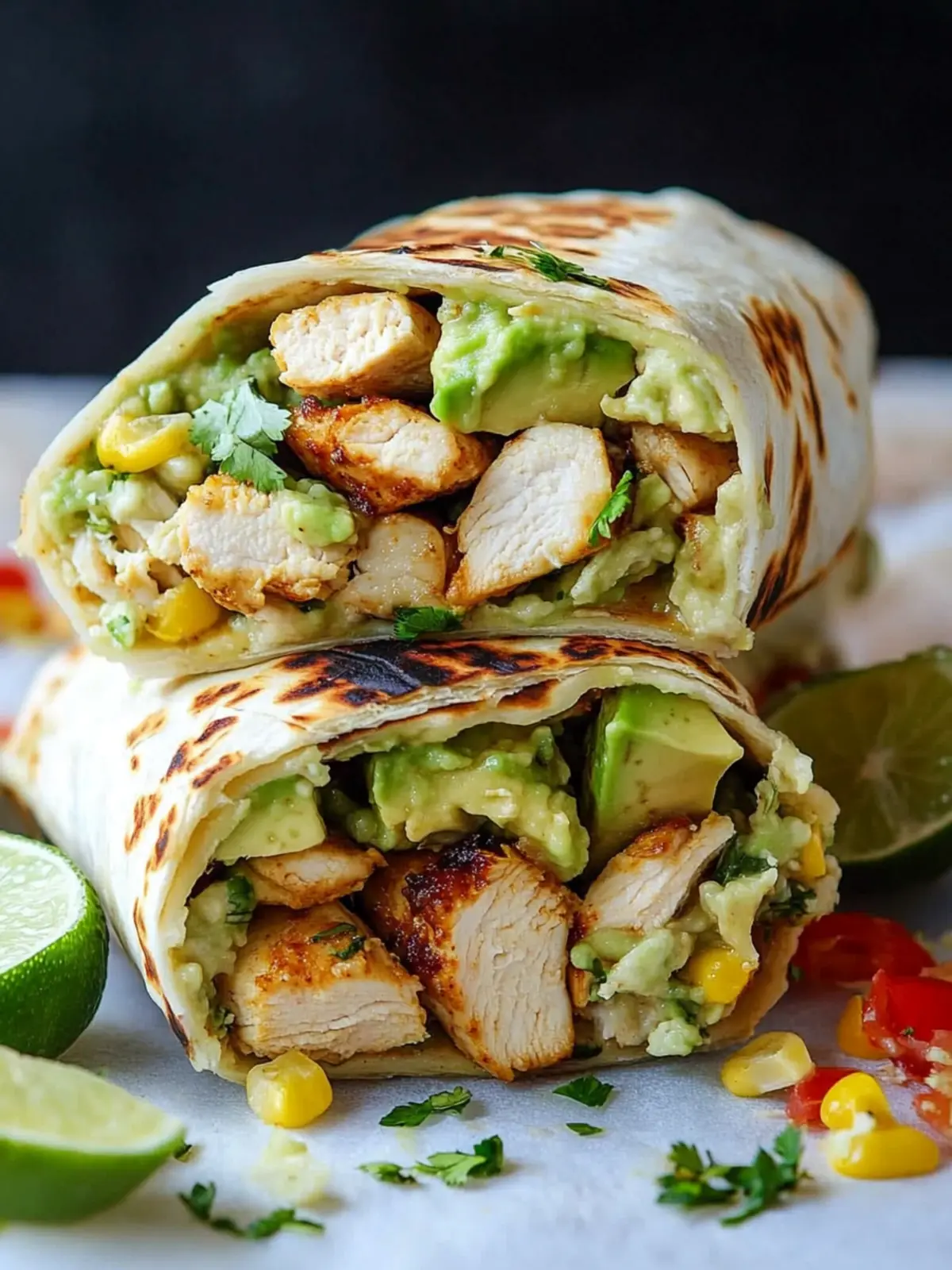 Savory Chicken and Avocado Burritos in Just 20 Minutes 4 Chicken and Avocado Burritos