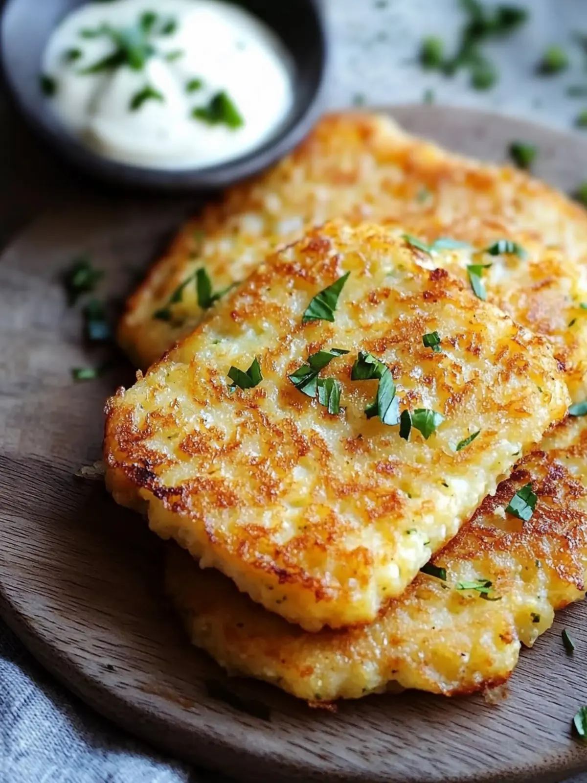 Cheesy Cauliflower Hash Browns: Healthier Breakfast Bliss 4 Cheesy Cauliflower Hash Browns