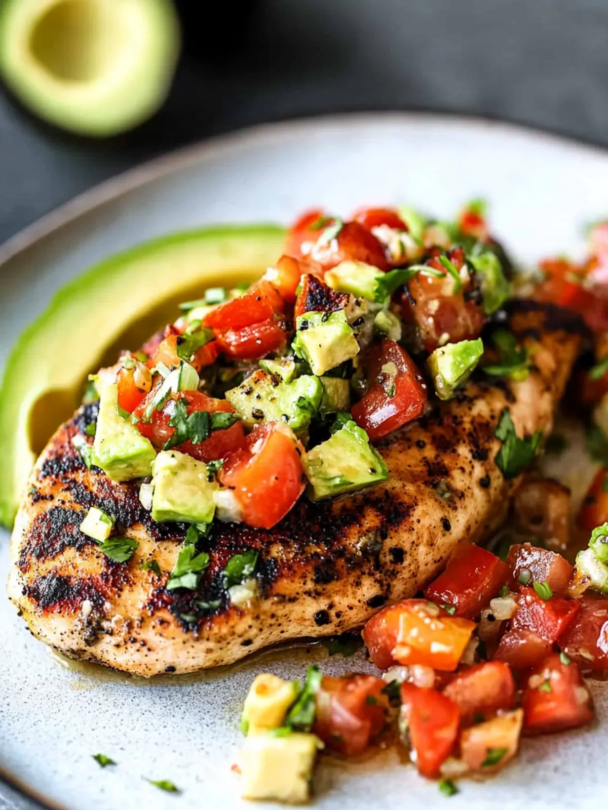 Savory Fiesta Lime Chicken Recipe with Avocado Salsa Bliss 4 Fiesta Lime Chicken Recipe with Avocado