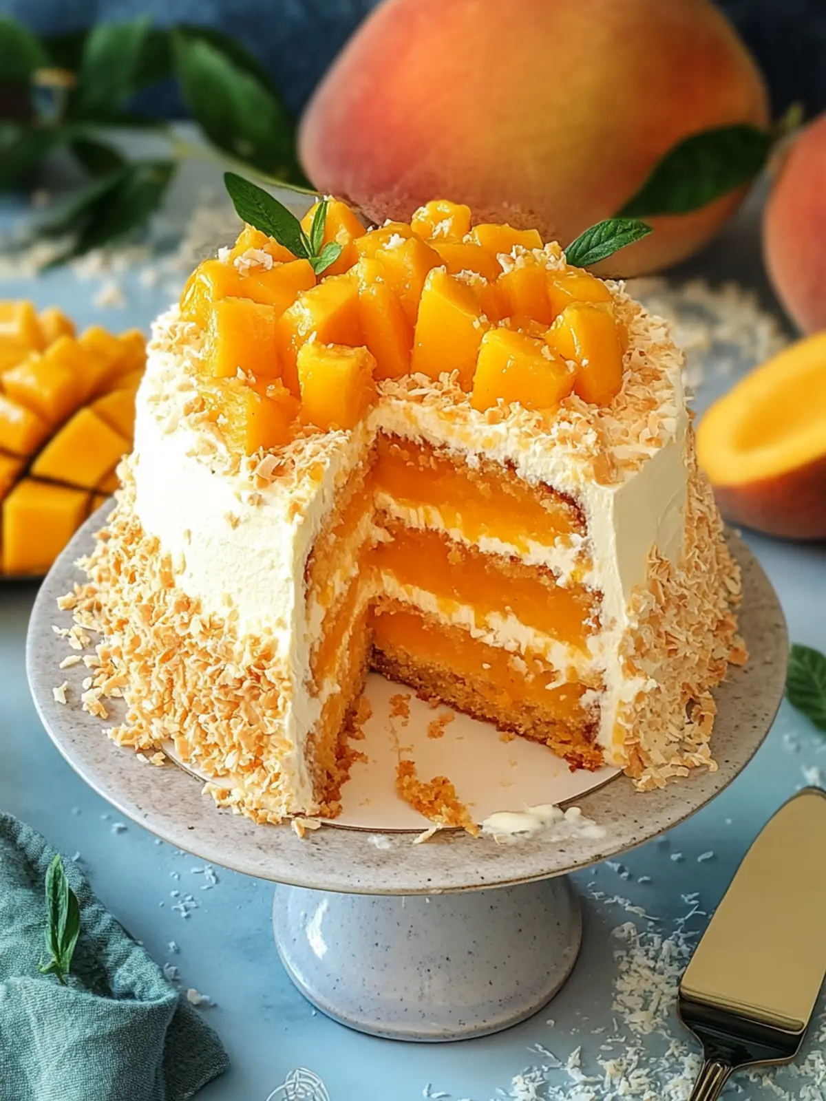 Irresistibly Sweet Vegan Mango Coconut Cake You'll Adore 5 Vegan Mango Coconut Cake