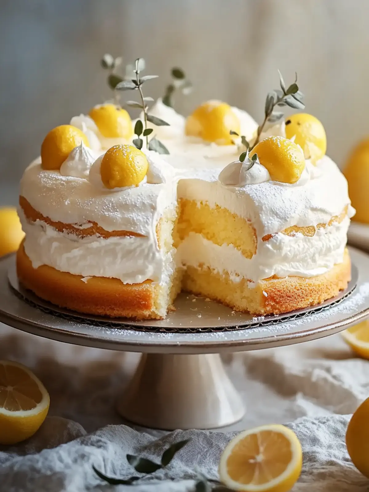 Lemon Cloud Cake Recipe: Light, Fluffy, and Irresistibly Fresh 4 Lemon Cloud Cake