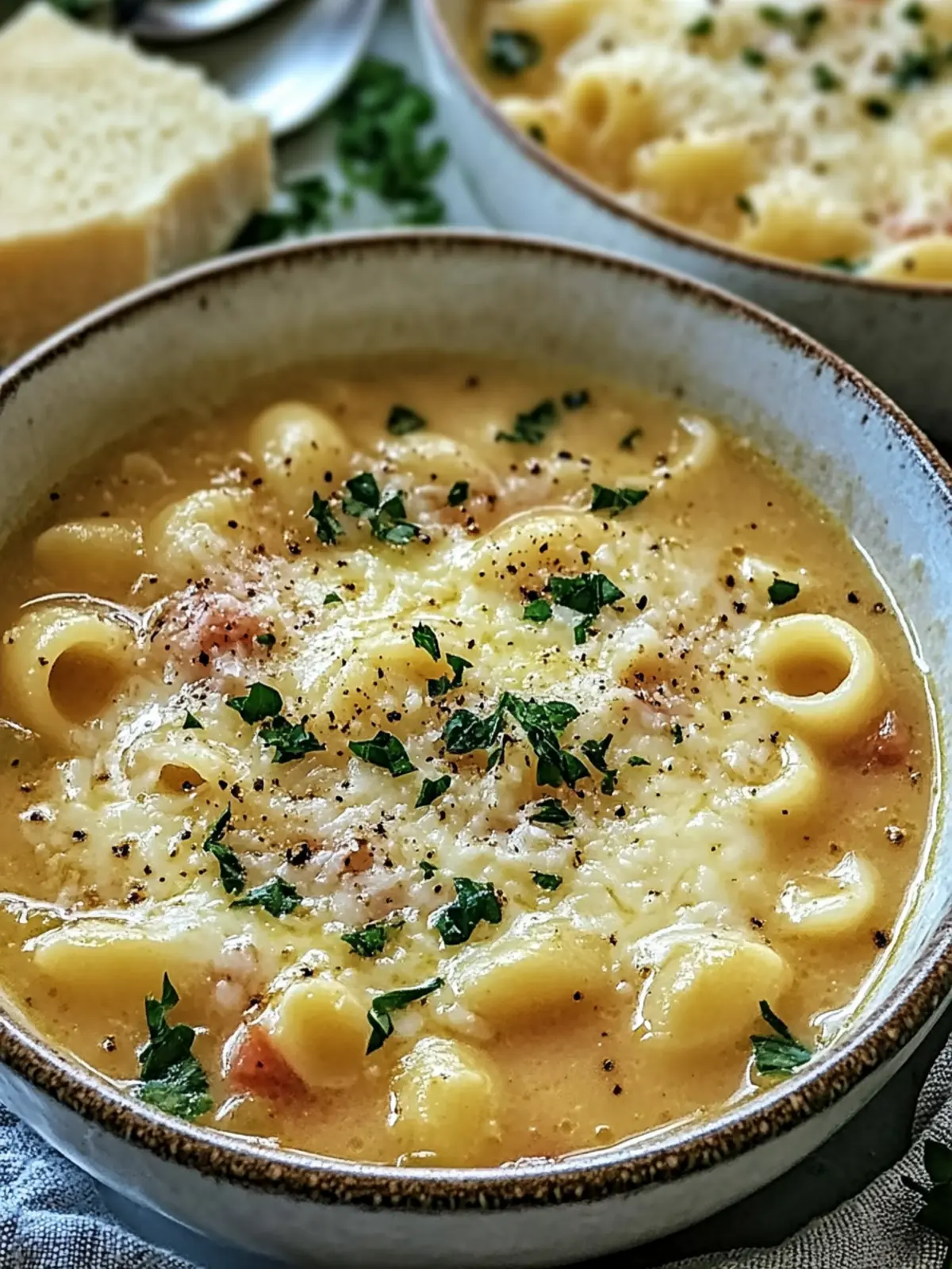 Hearty Parmesan Pasta Soup That Warms Both Body and Soul 3 Parmesan Pasta Soup