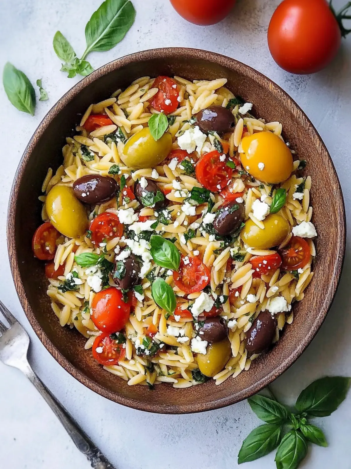 Homemade Greek Orzo with Tomatoes, Olives, Basil, and Feta Magic 2 Homemade Greek Orzo with Tomatoes, Olives, Basil, and Feta