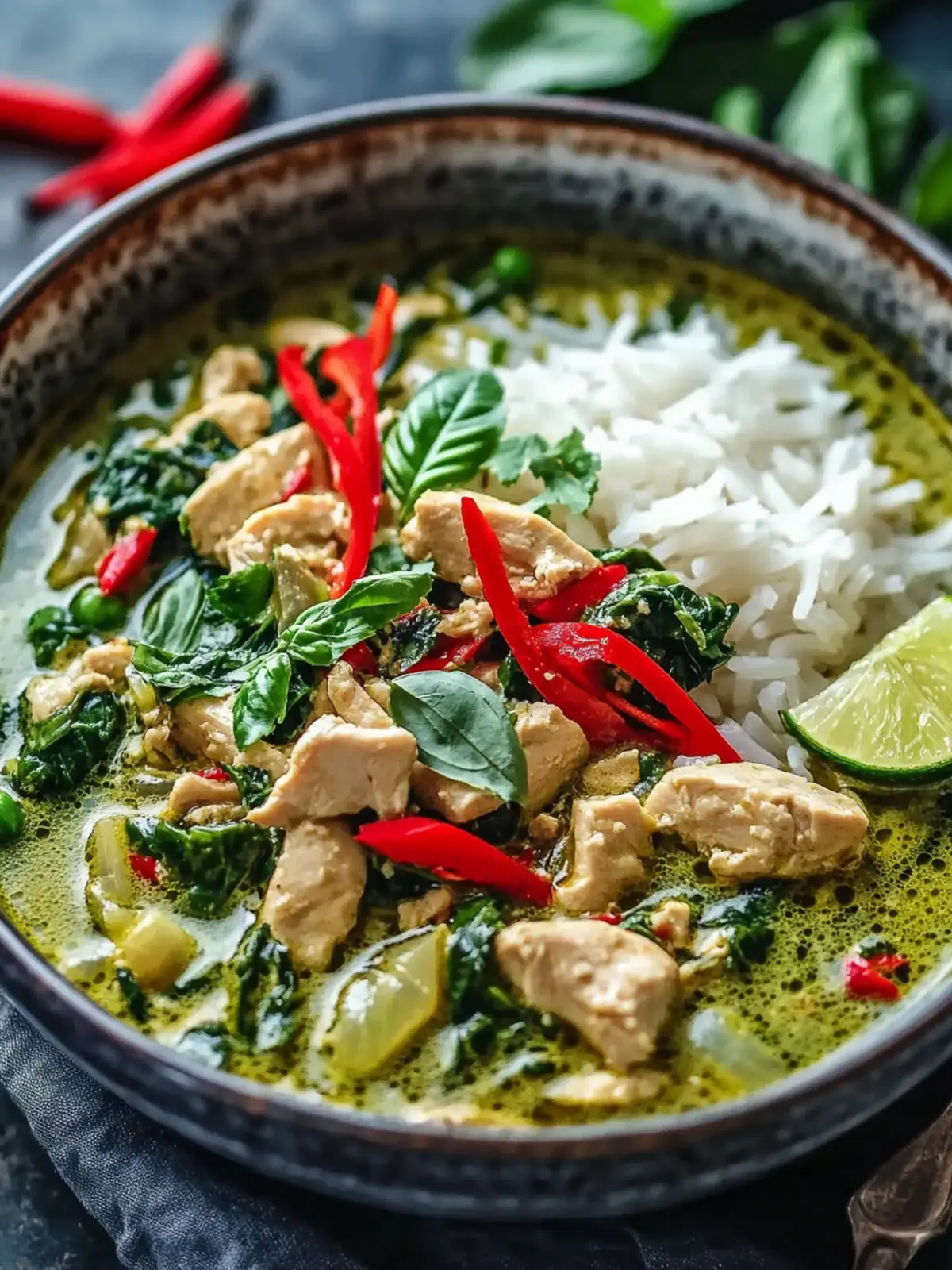Mouthwatering Ground Chicken Green Thai Curry in 30 Minutes 3 Ground Chicken Green Thai Curry