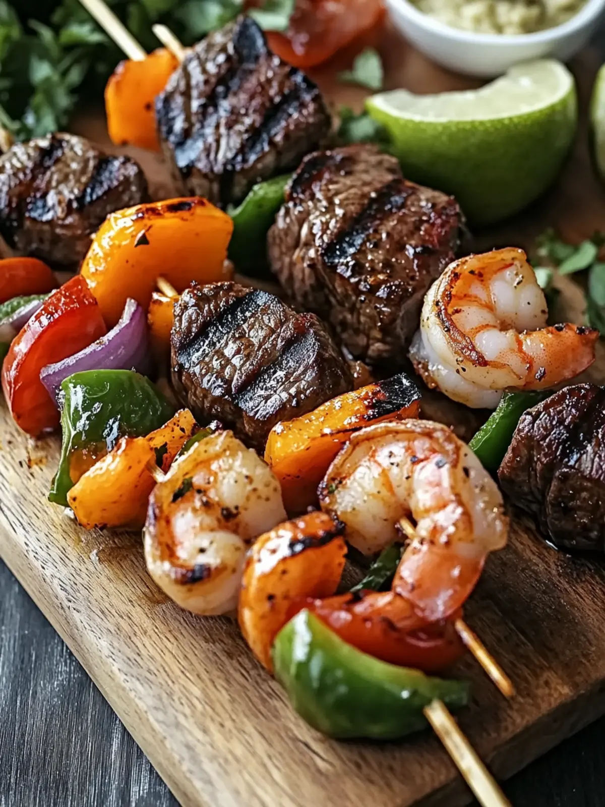 Perfect Grilled Steak and Shrimp Kabobs for Flavor Lovers 4 Grilled Steak and Shrimp Kabobs