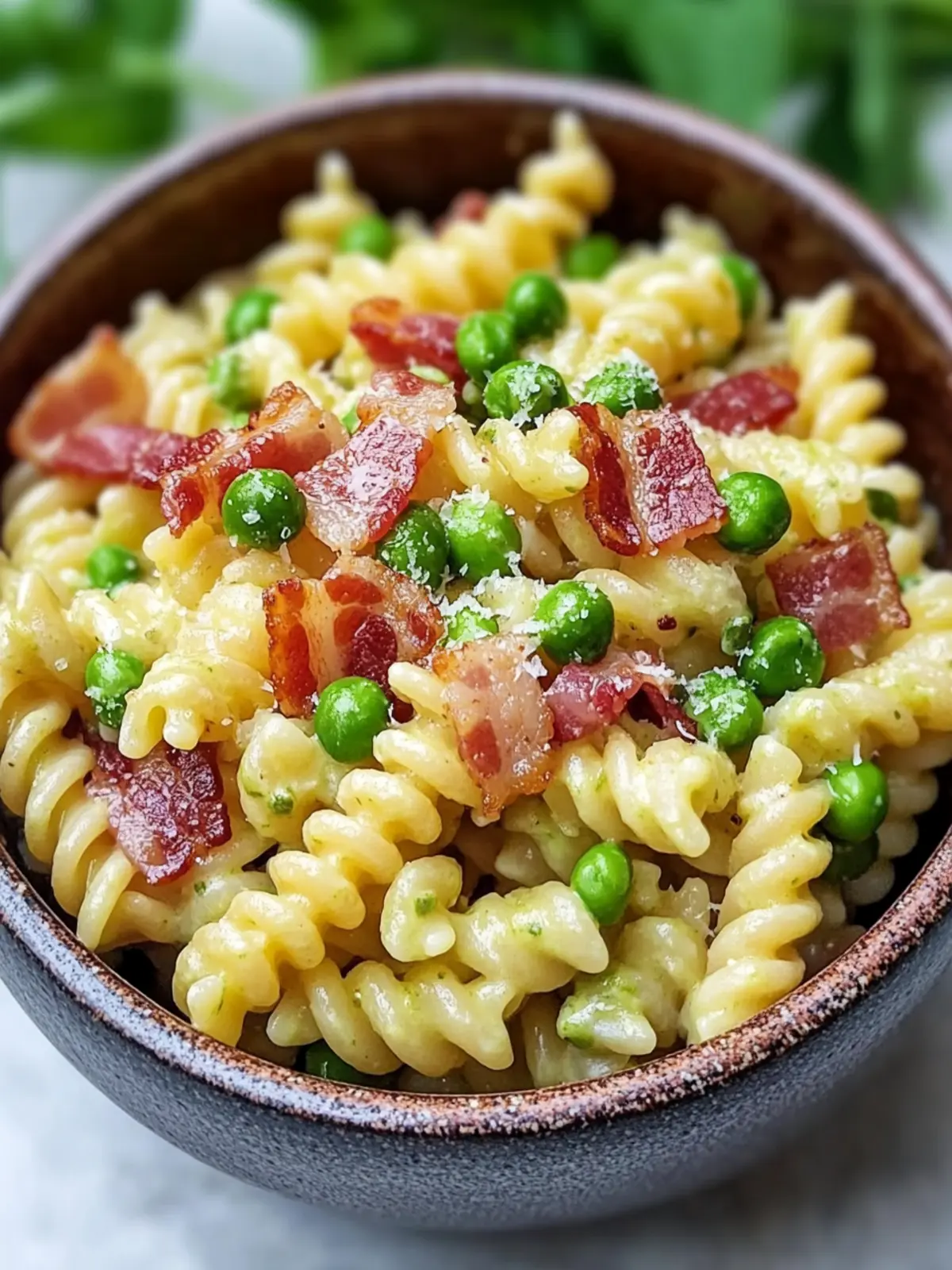 Creamy Pea and Bacon Pasta Salad for Quick Comfort Food 4 Pea and Bacon Pasta Salad