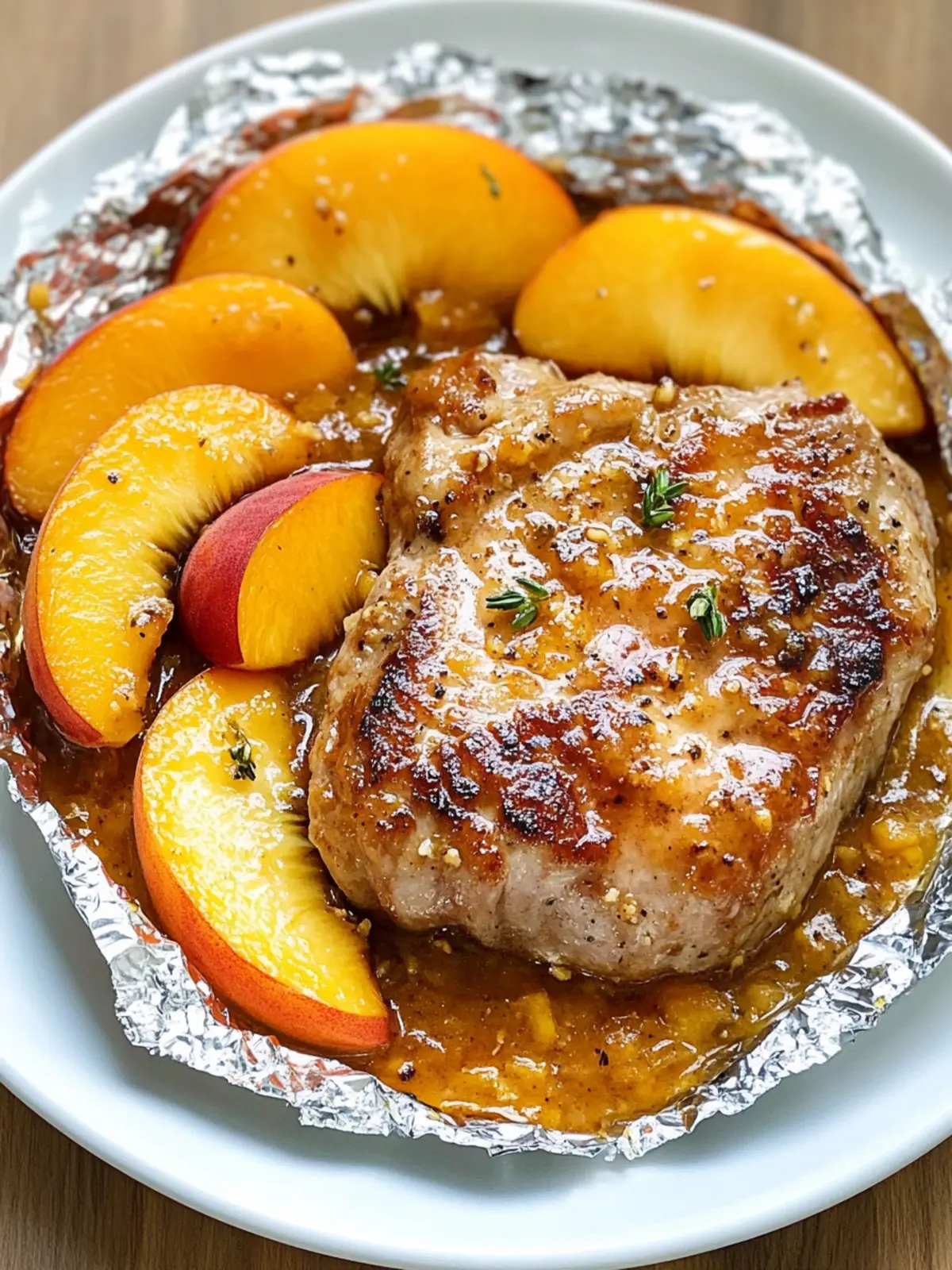Savory Slow Cooker Foil Packet Peach Pork Chops Magic 2 Slow Cooker Foil Packet Peach Pork Chops